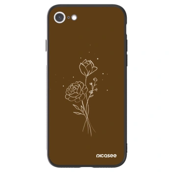 Picasee ULTIMATE CASE για Apple iPhone 7 - Brown flowers