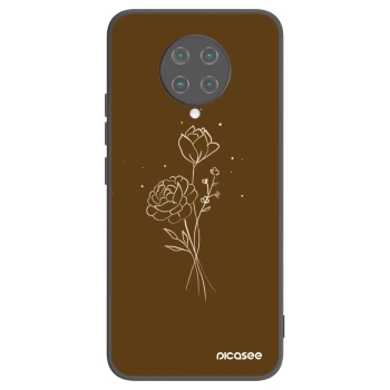 Θήκη για Xiaomi Poco F2 Pro - Brown flowers