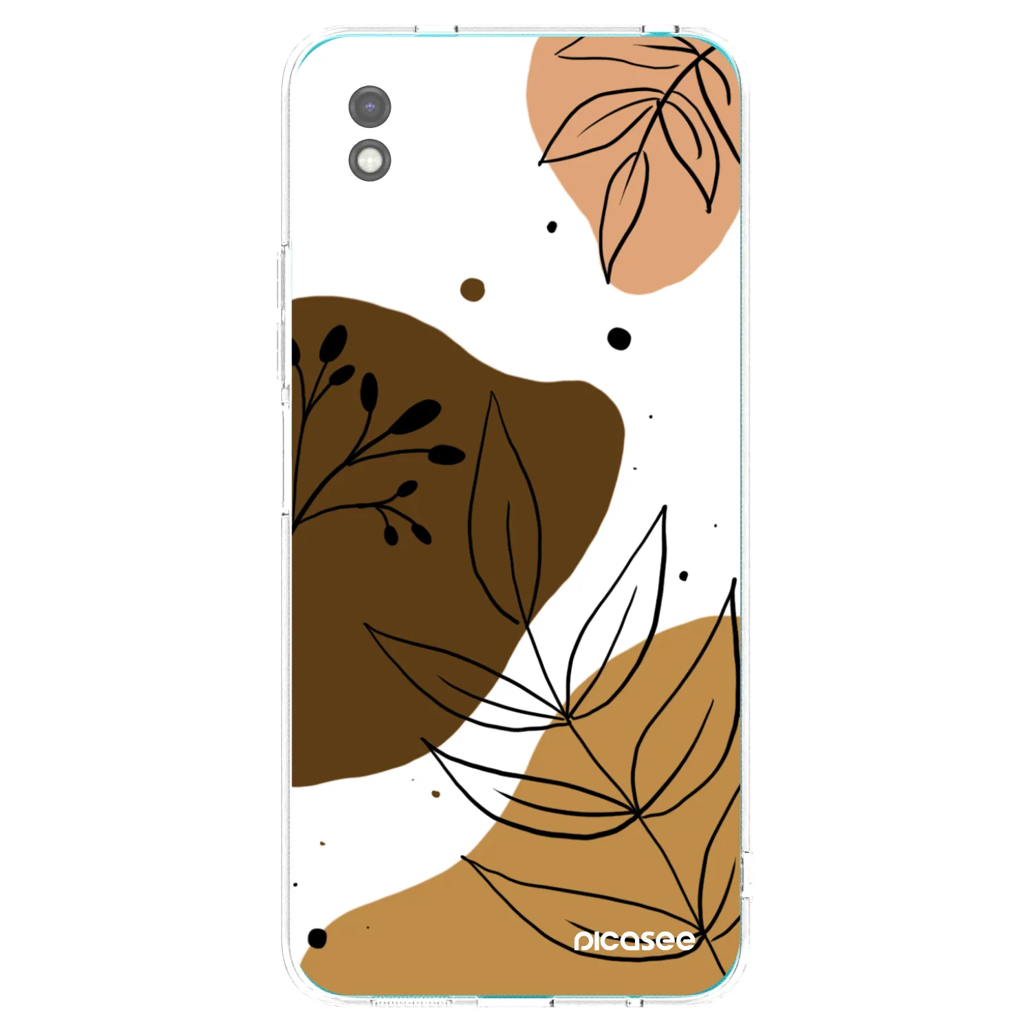 Picasee Μαύρη θήκη σιλικόνης για Xiaomi Redmi 9A - Boho style