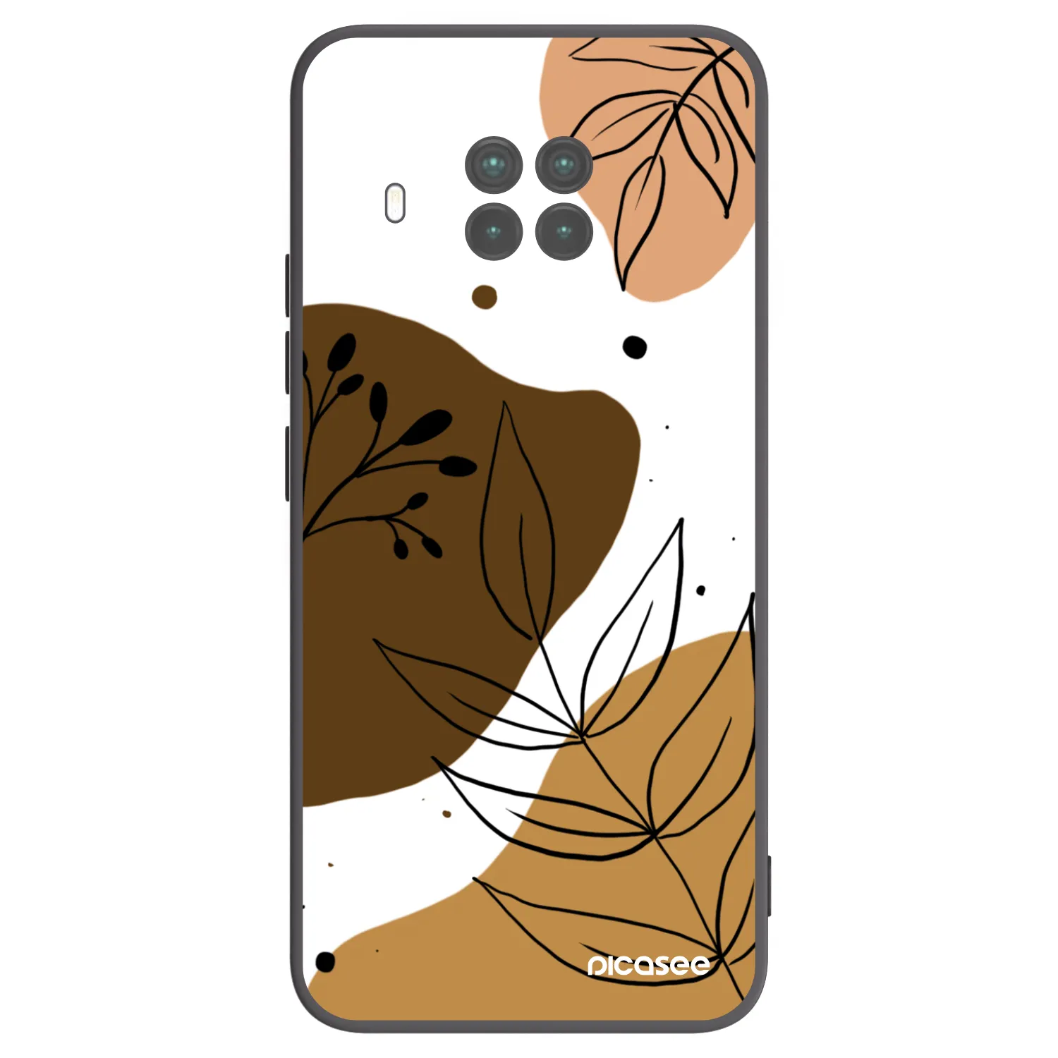 Picasee Μαύρη θήκη σιλικόνης για Xiaomi Mi 10T Lite - Boho style
