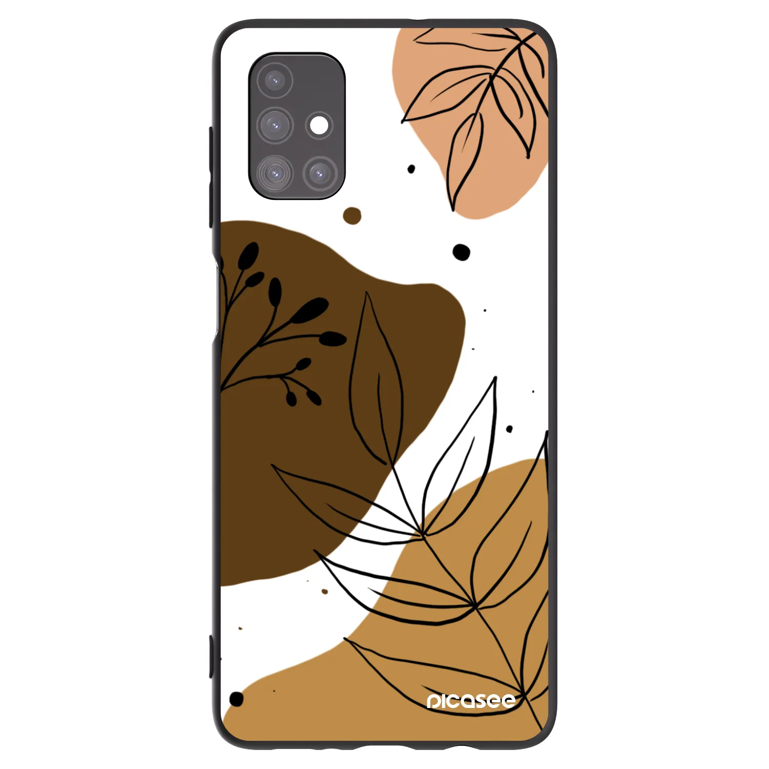 Picasee Μαύρη θήκη σιλικόνης για Samsung Galaxy M51 M515F - Boho style