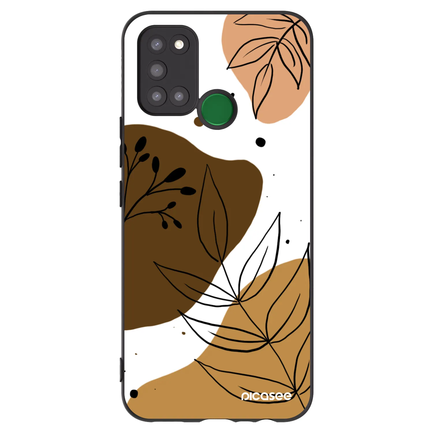 Picasee Μαύρη θήκη σιλικόνης για Realme 7i - Boho style