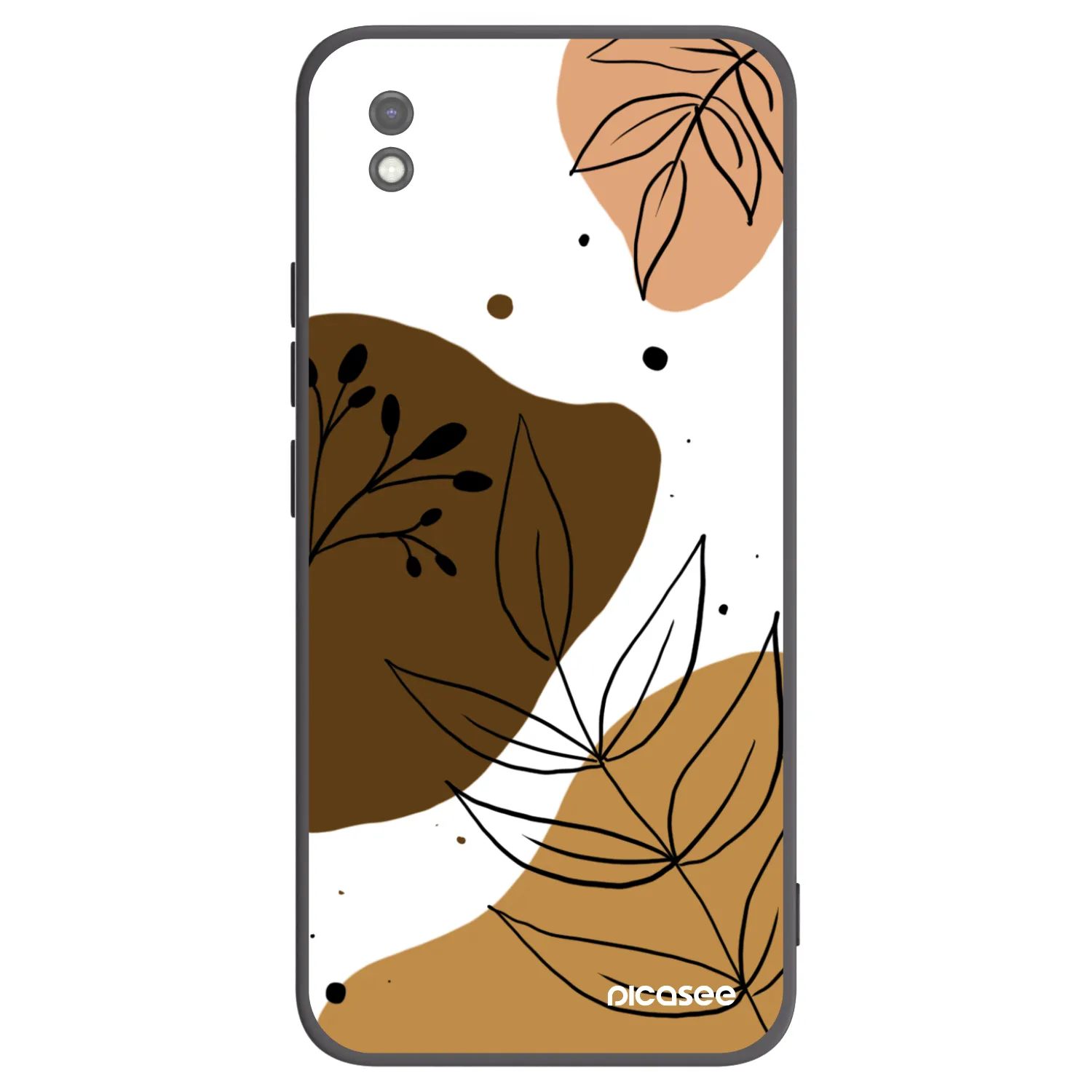 Picasee Μαύρη θήκη σιλικόνης για Xiaomi Redmi 9AT - Boho style
