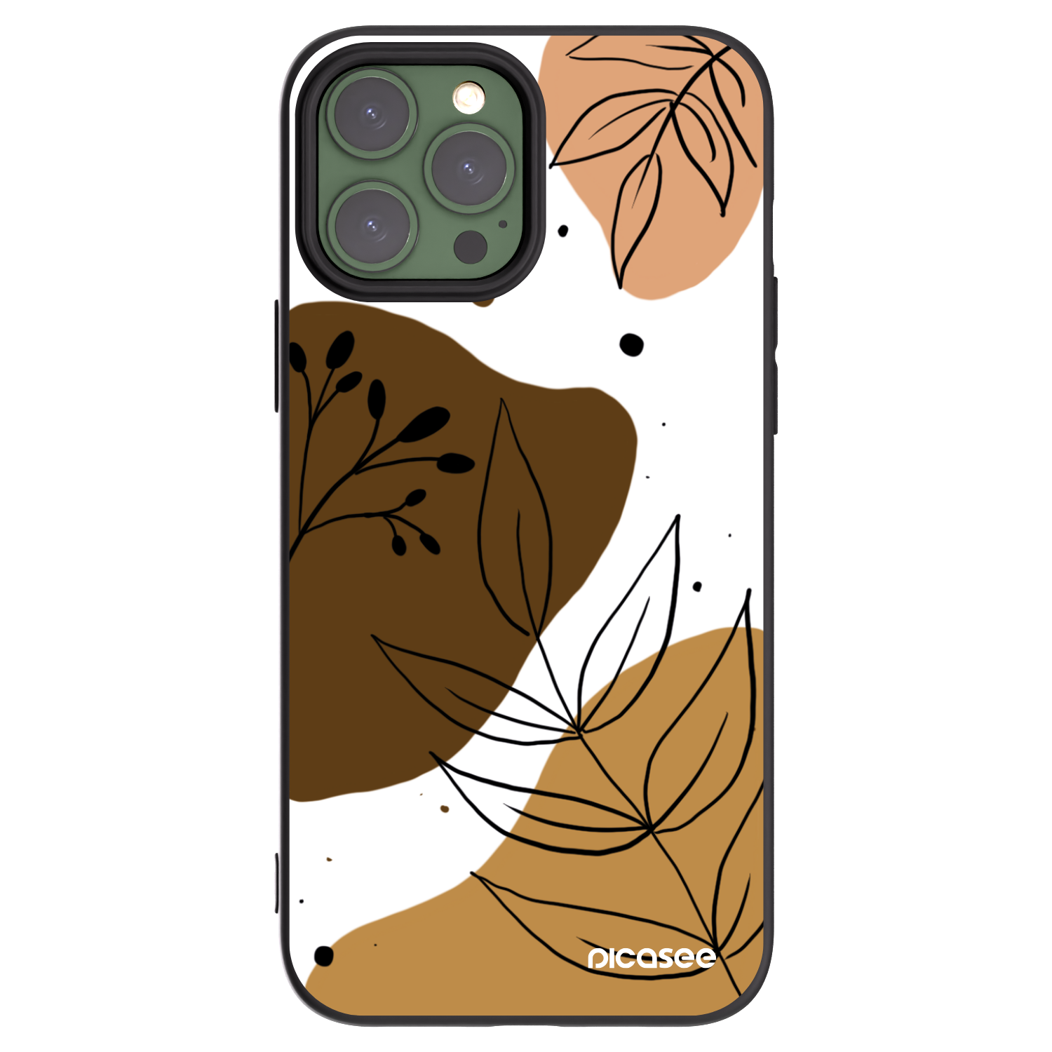 Picasee Μαύρη θήκη σιλικόνης για Apple iPhone 13 Pro Max - Boho style