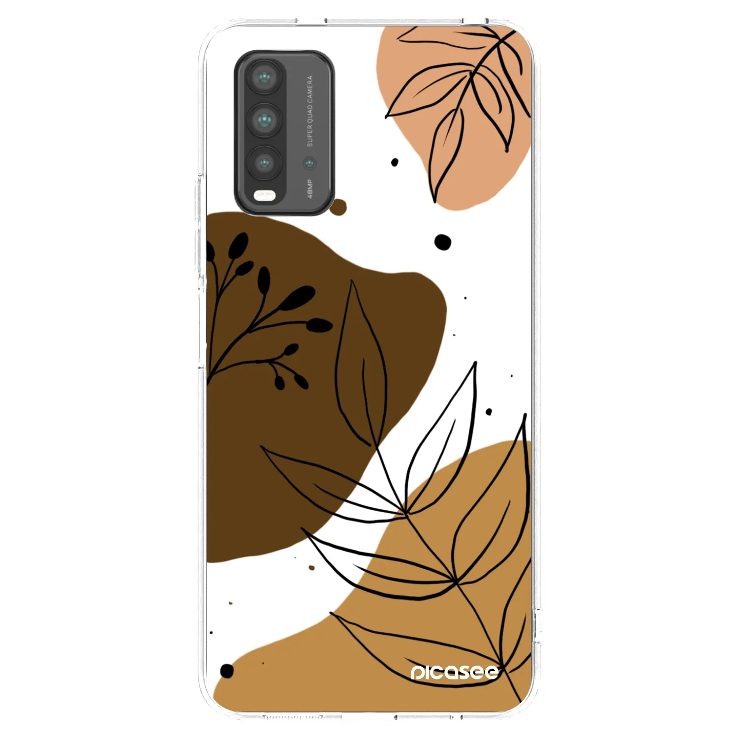 Picasee Μαύρη θήκη σιλικόνης για Xiaomi Redmi 9T - Boho style