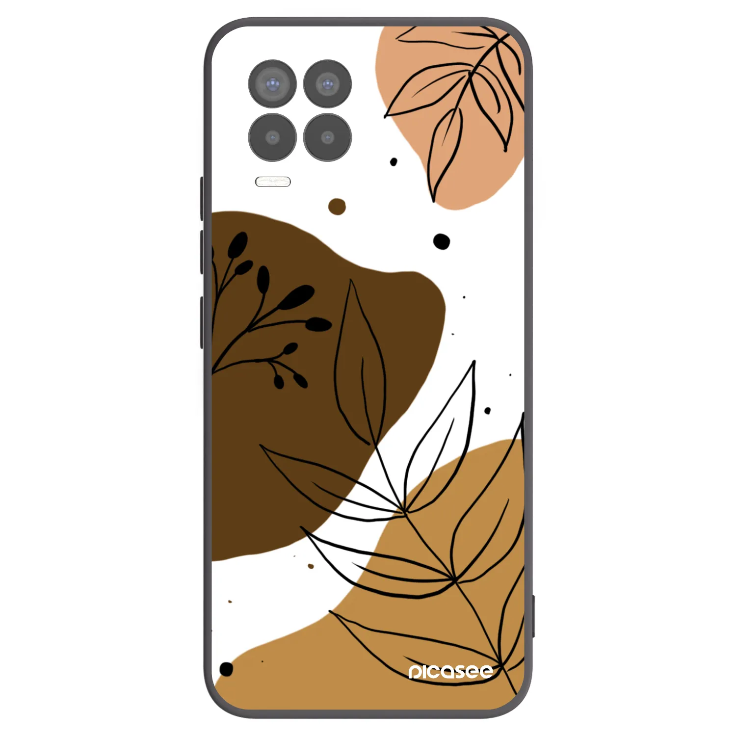 Picasee Μαύρη θήκη σιλικόνης για Realme 8 Pro - Boho style