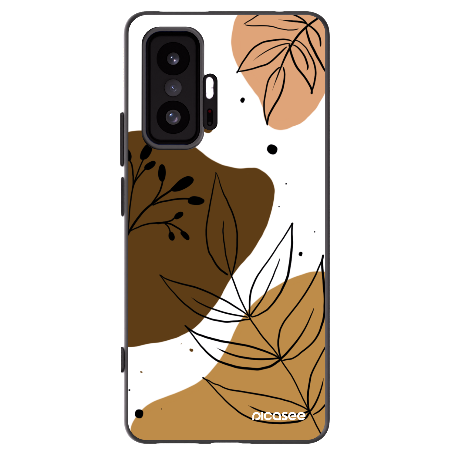 Picasee Μαύρη θήκη σιλικόνης για Xiaomi 11T Pro - Boho style