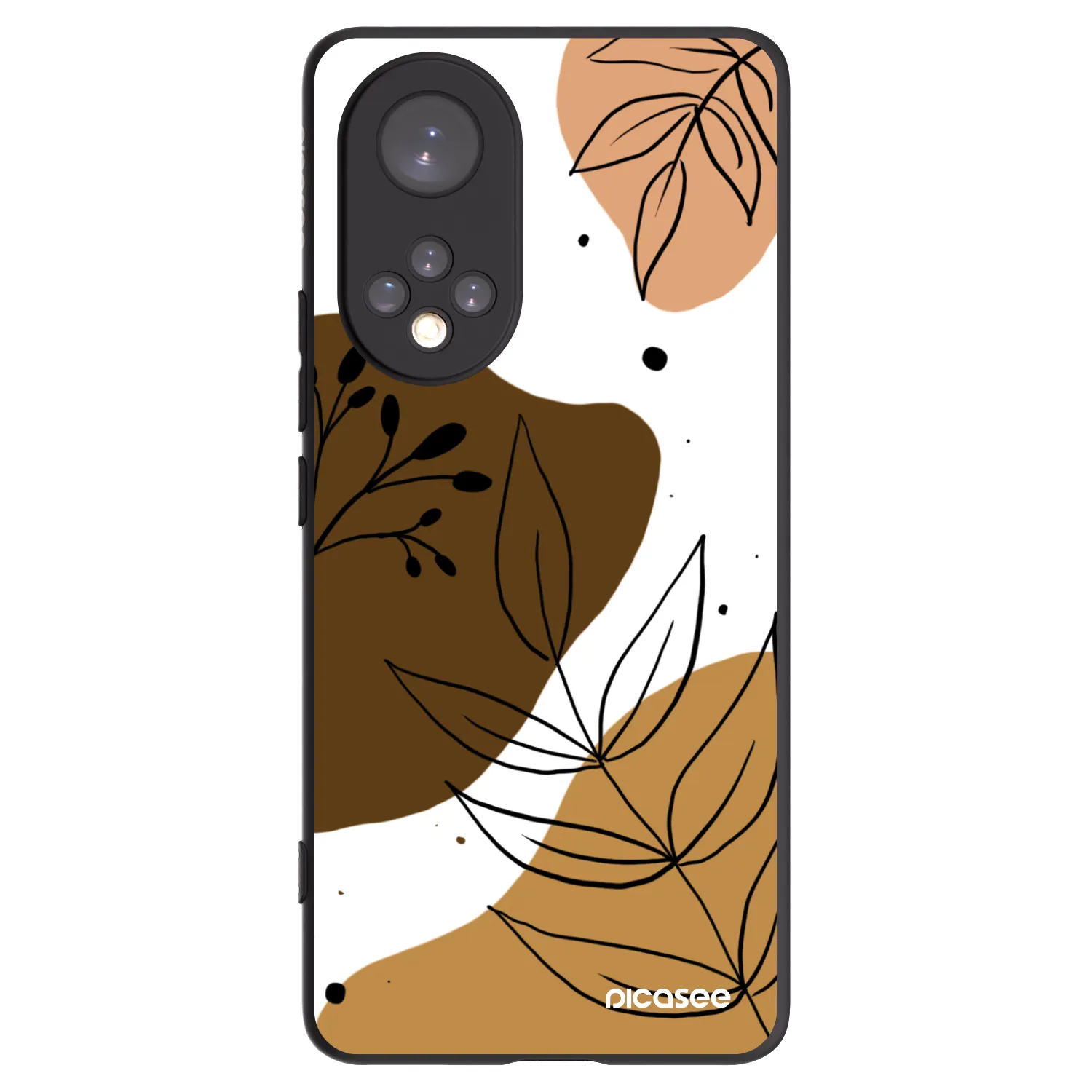 Picasee Μαύρη θήκη σιλικόνης για Honor 50 5G - Boho style