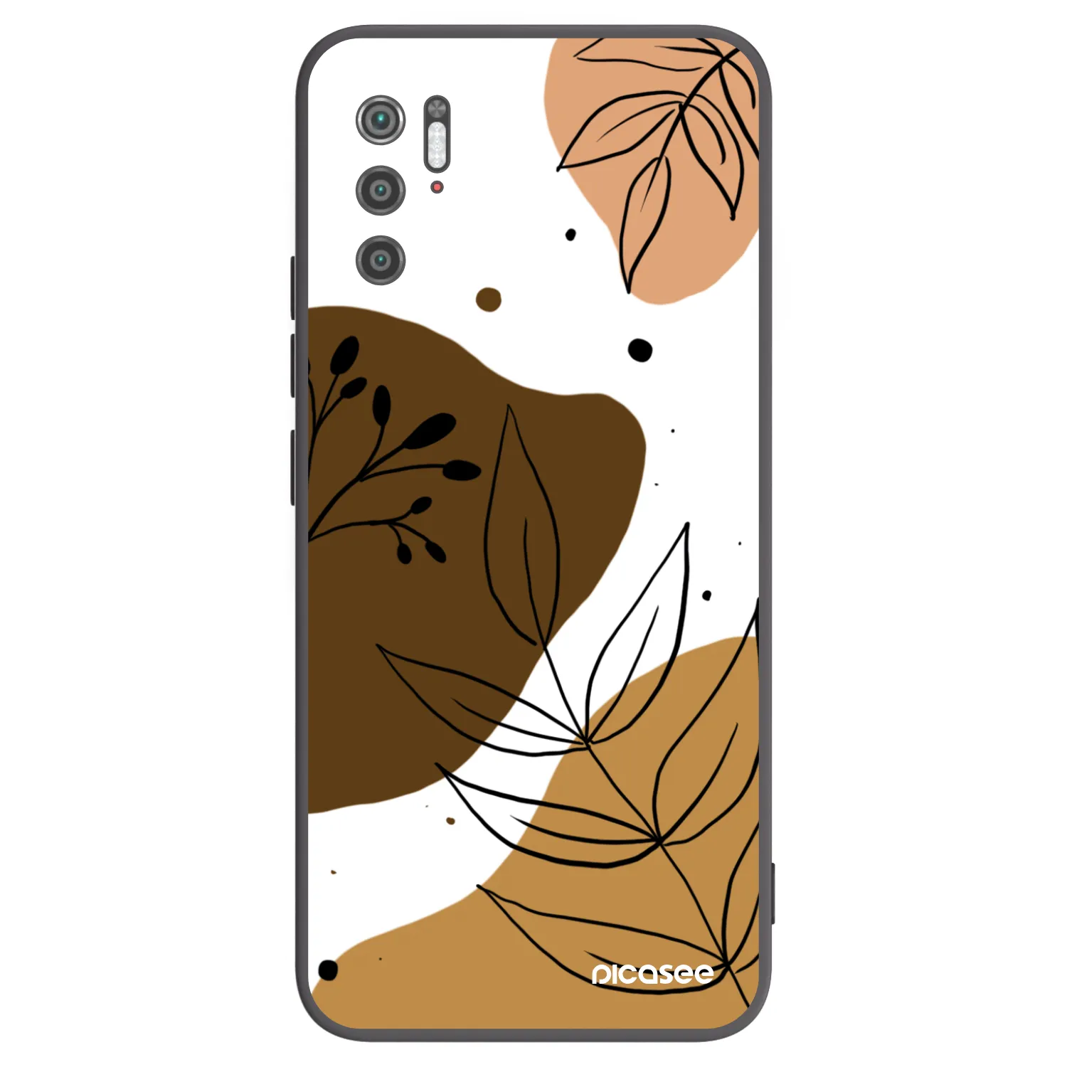 Picasee Μαύρη θήκη σιλικόνης για Xiaomi Poco M3 Pro 5G - Boho style