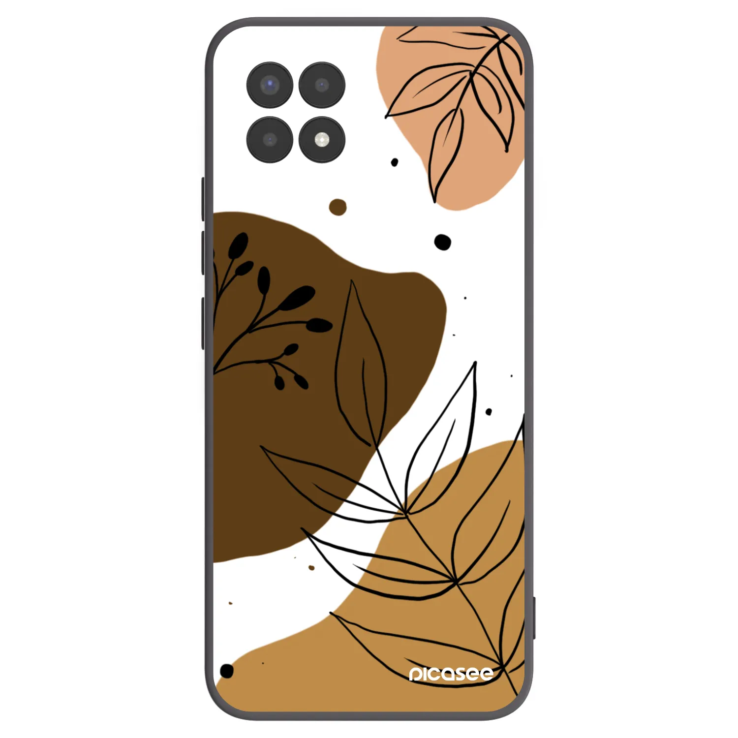 Picasee Μαύρη θήκη σιλικόνης για Realme 8i - Boho style