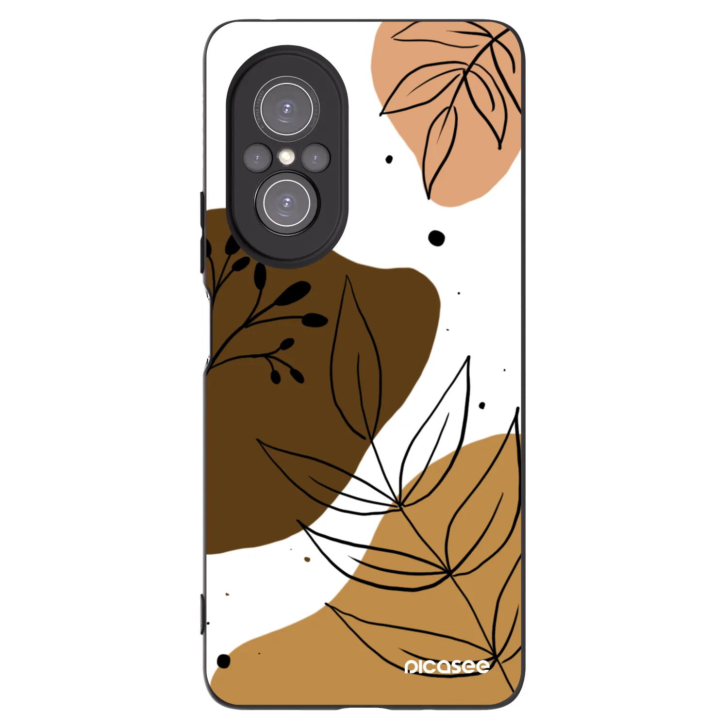Picasee Μαύρη θήκη σιλικόνης για Huawei Nova 9 SE - Boho style