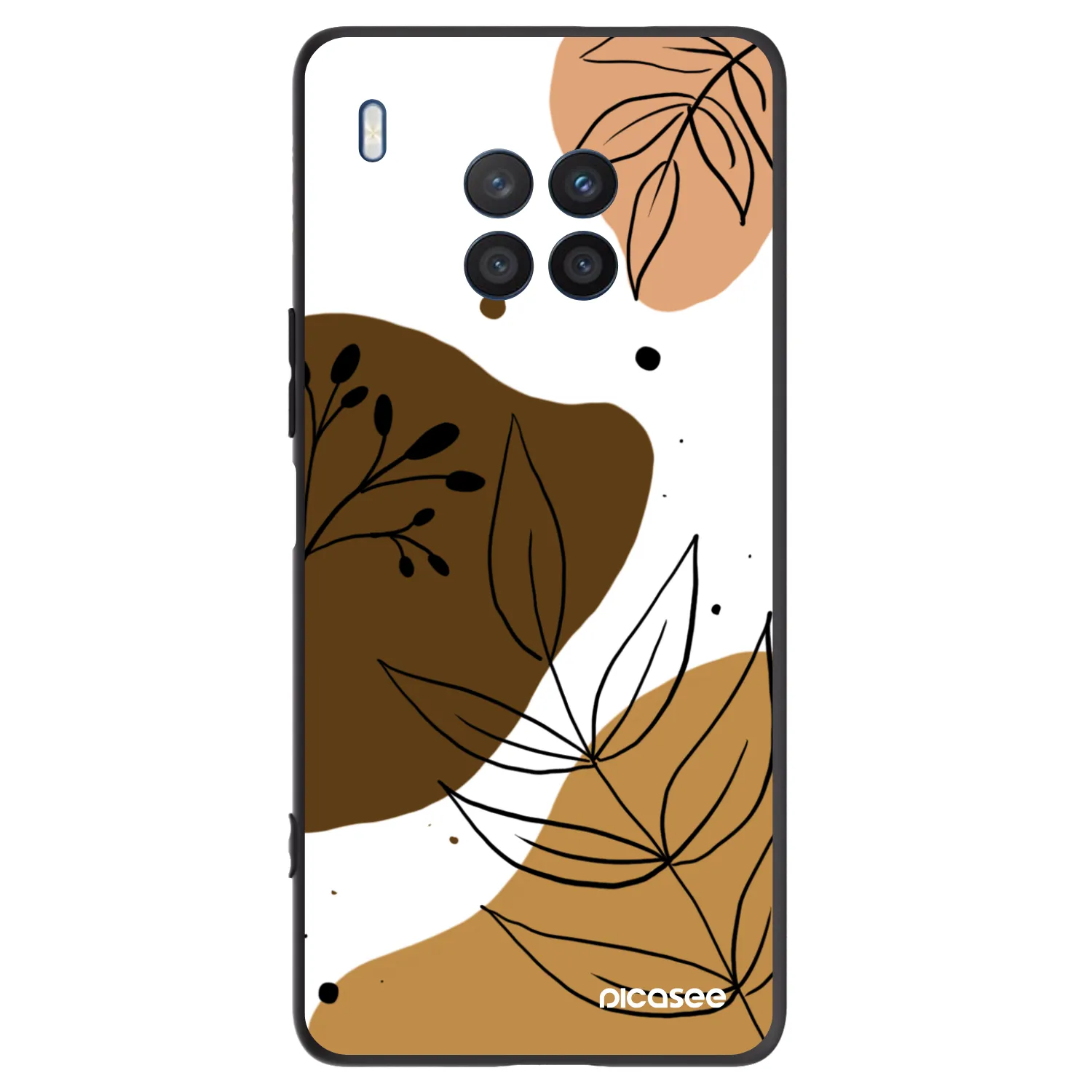 Picasee Μαύρη θήκη σιλικόνης για Honor 50 Lite - Boho style
