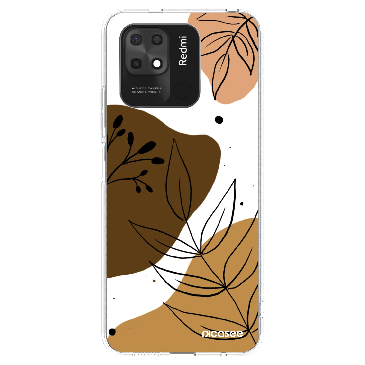 Picasee διαφανής θήκη σιλικόνης Xiaomi Redmi 10C - Boho style
