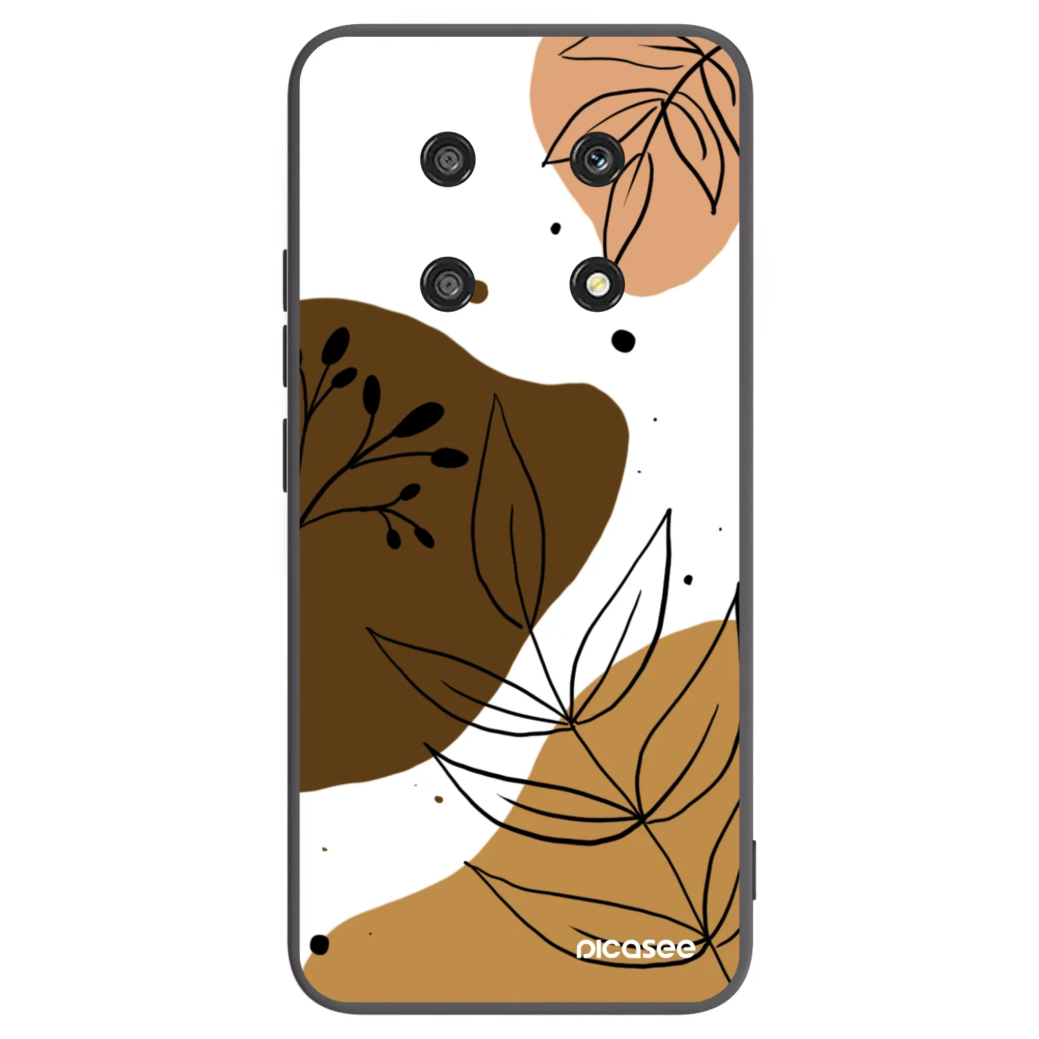 Picasee Μαύρη θήκη σιλικόνης για Honor Magic4 Lite 5G - Boho style