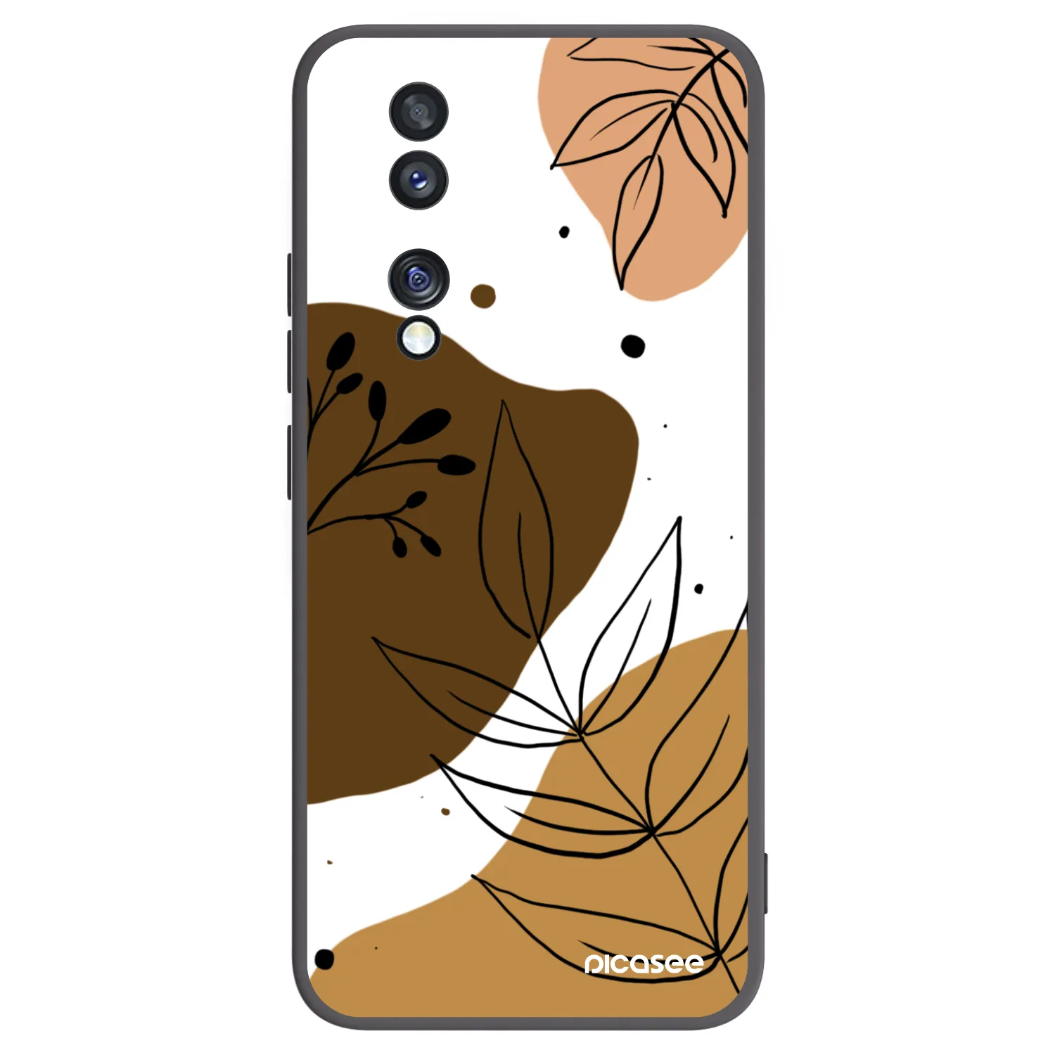 Picasee Μαύρη θήκη σιλικόνης για Honor 70 - Boho style