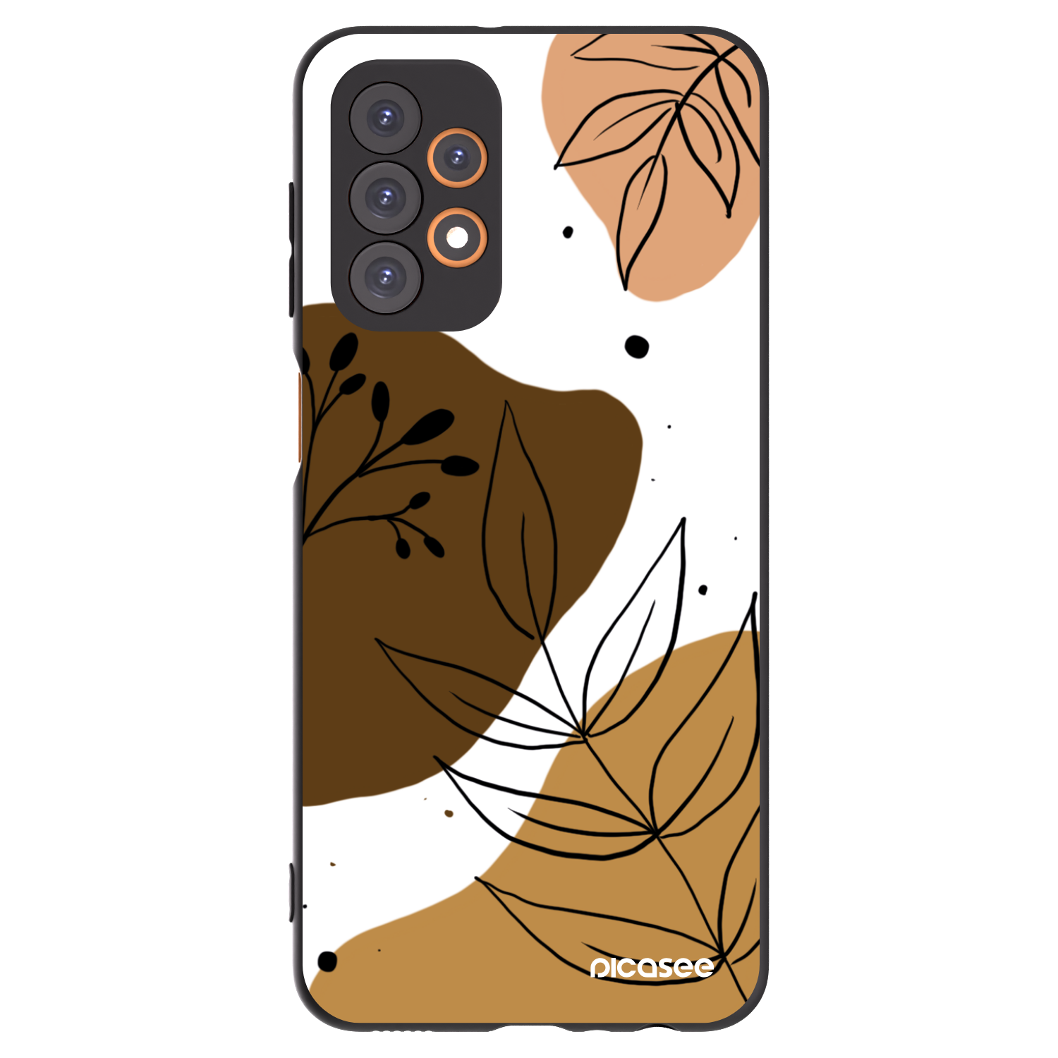 Picasee Μαύρη θήκη σιλικόνης για Samsung Galaxy A23 A236B 5G - Boho style
