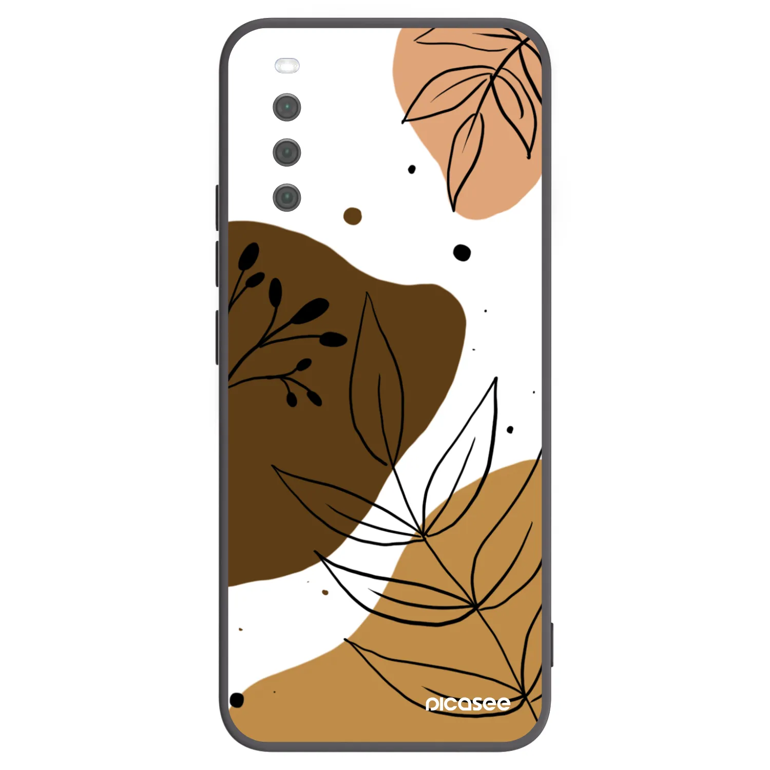 Picasee Μαύρη θήκη σιλικόνης για Sony Xperia 10 III - Boho style