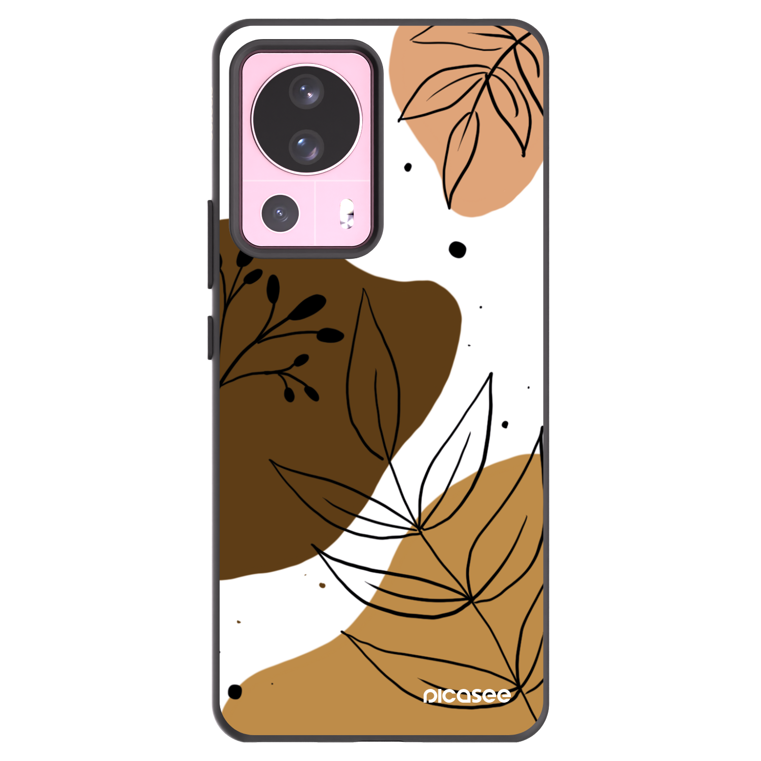Picasee Μαύρη θήκη σιλικόνης για Xiaomi 13 Lite - Boho style