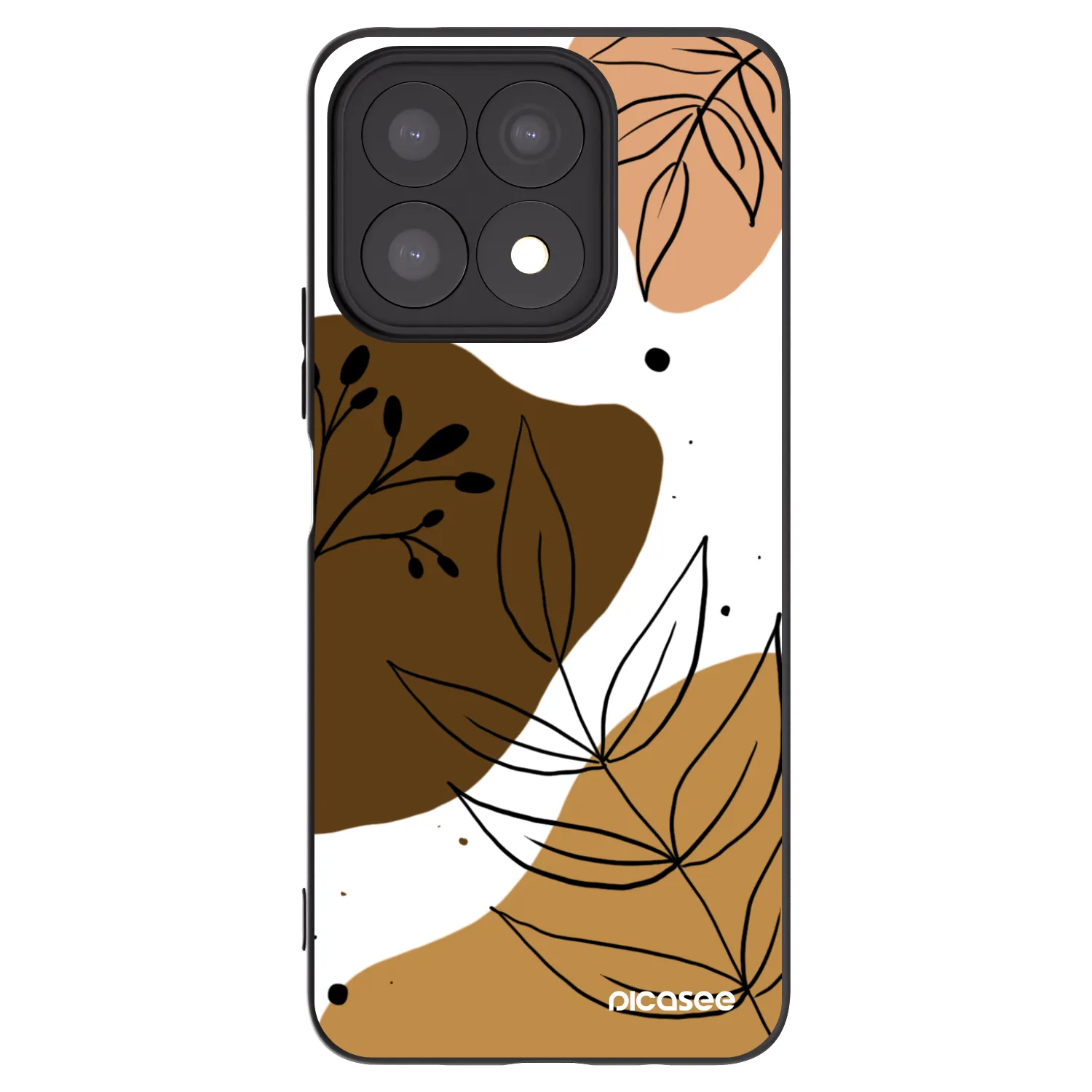 Picasee Μαύρη θήκη σιλικόνης για Honor X8a - Boho style