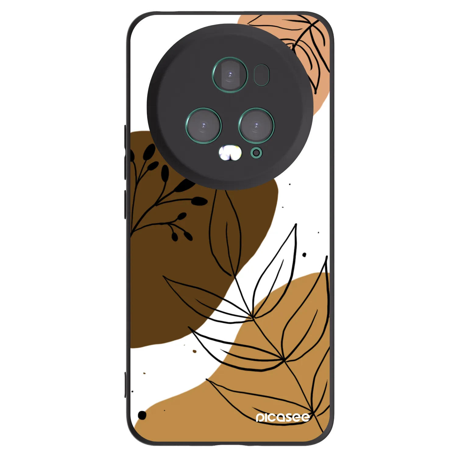 Picasee Μαύρη θήκη σιλικόνης για Honor Magic5 Pro - Boho style