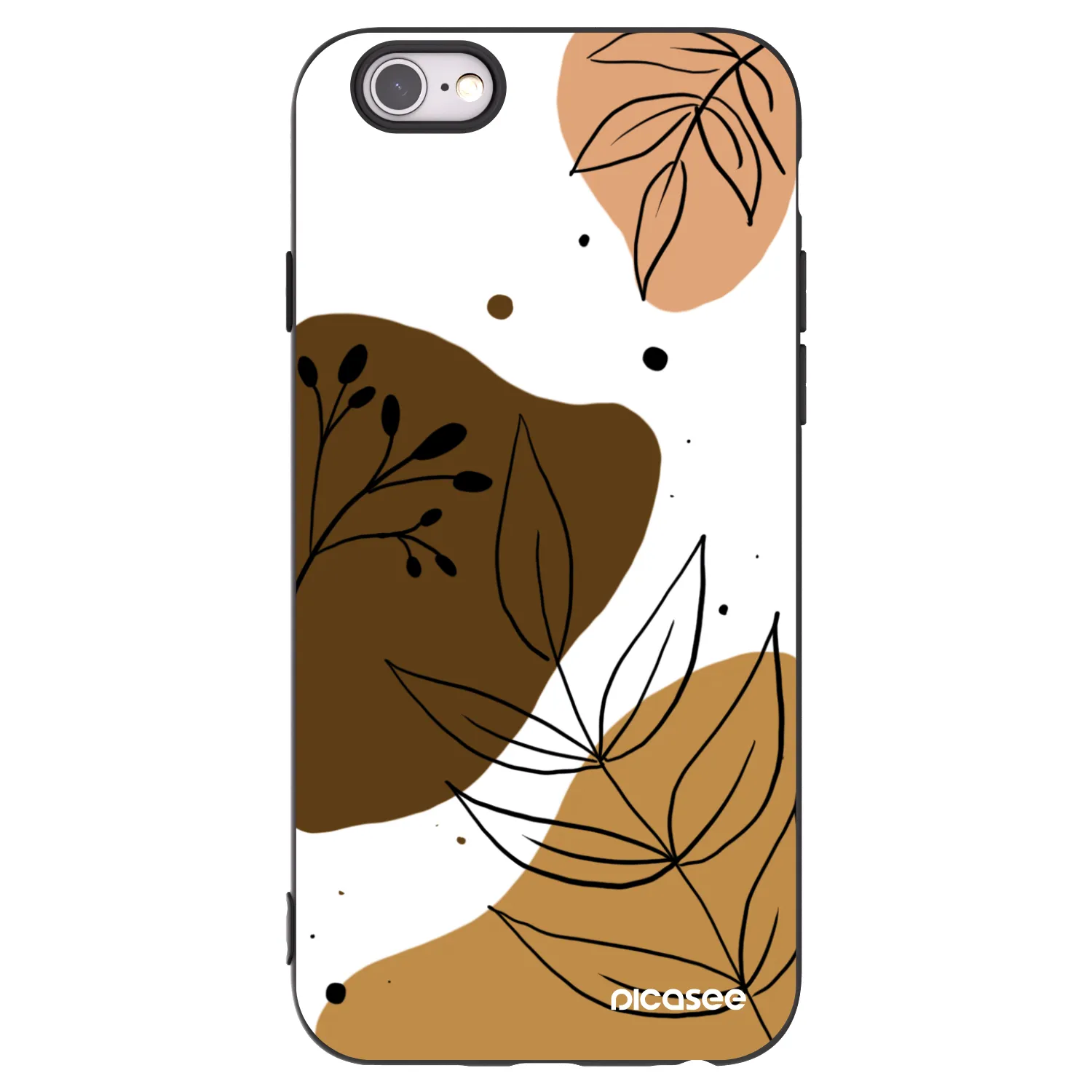 Picasee Μαύρη θήκη σιλικόνης για Apple iPhone 6/6S - Boho style
