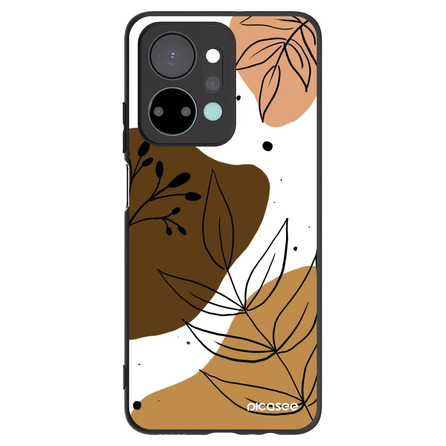 Picasee Μαύρη θήκη σιλικόνης για Honor X7a - Boho style