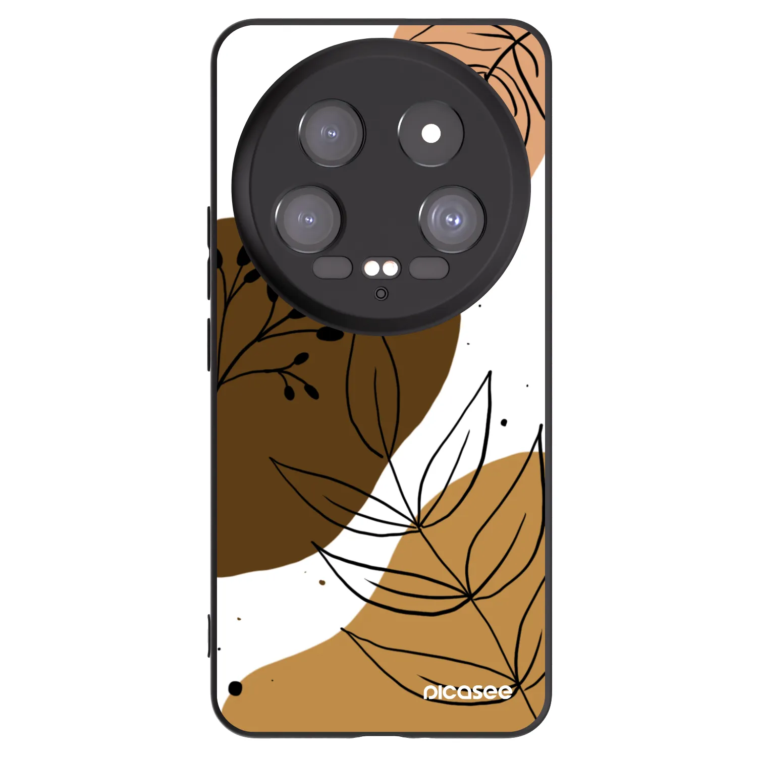 Picasee Μαύρη θήκη σιλικόνης για Xiaomi 14 Ultra - Boho style