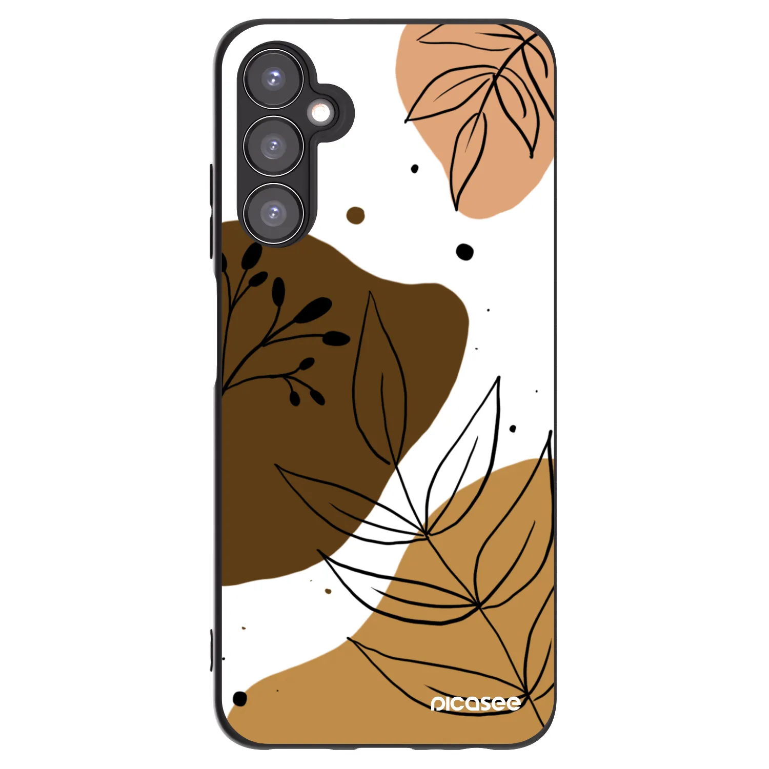 Picasee Μαύρη θήκη σιλικόνης για Samsung Galaxy A05s A057G - Boho style