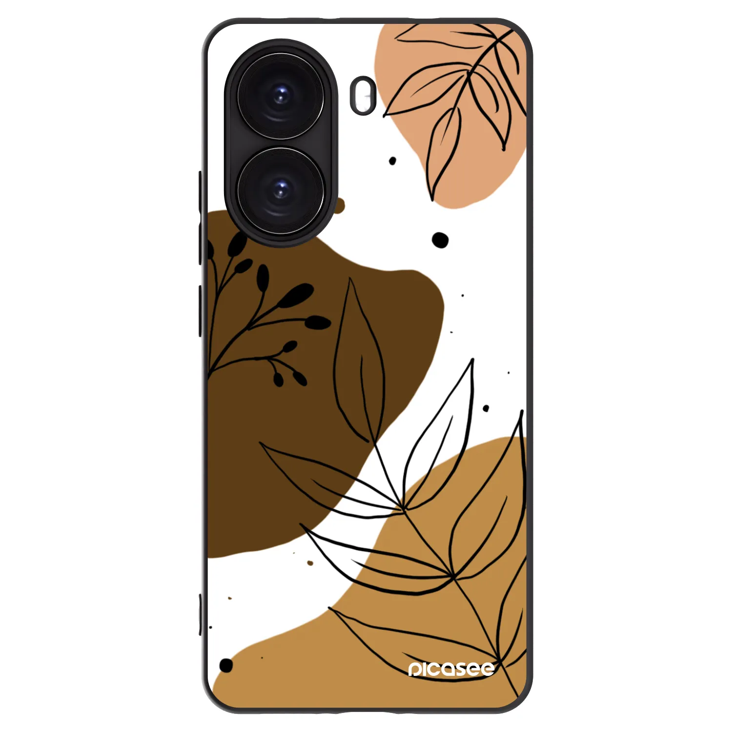 Picasee Μαύρη θήκη σιλικόνης για Xiaomi Poco X7 Pro 5G - Boho style