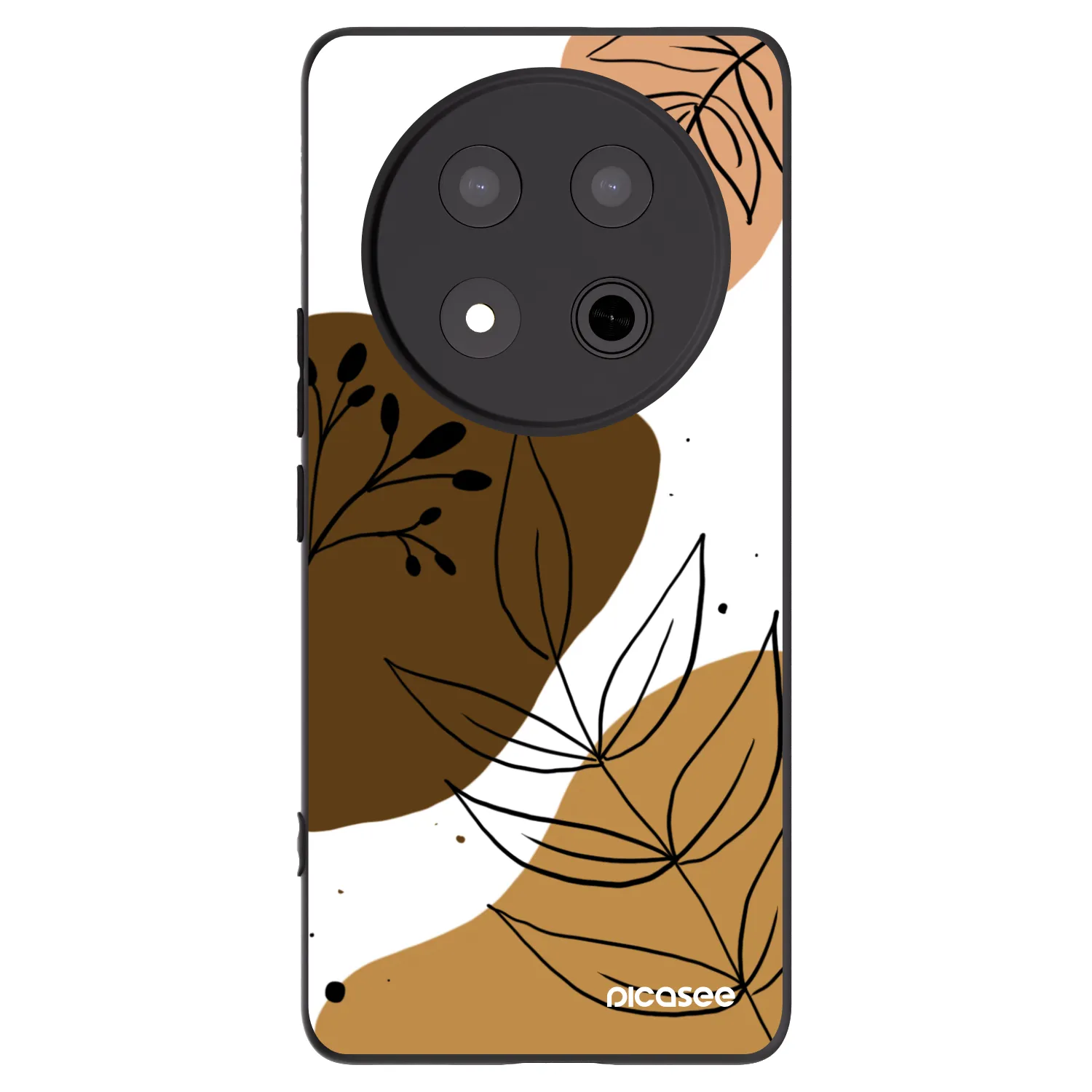 Picasee Μαύρη θήκη σιλικόνης για Honor Magic7 Lite 5G - Boho style