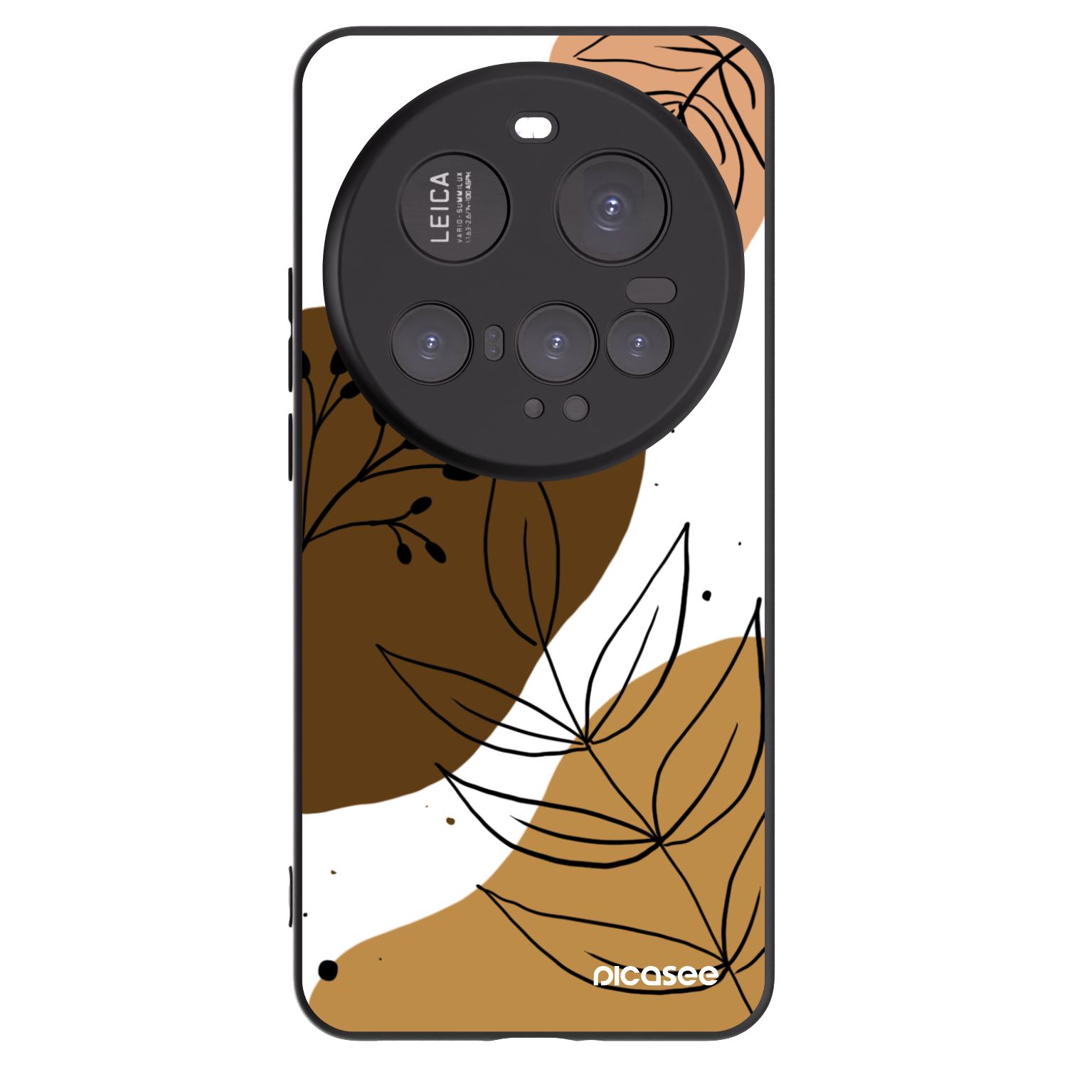 Picasee Μαύρη θήκη σιλικόνης για Xiaomi 15 Ultra - Boho style