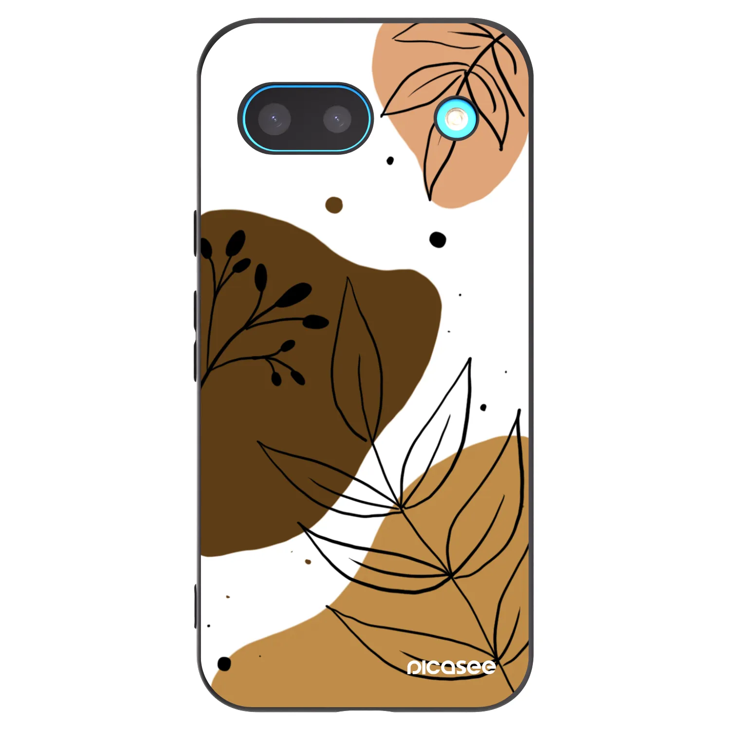 Picasee Μαύρη θήκη σιλικόνης για Google Pixel 8a - Boho style