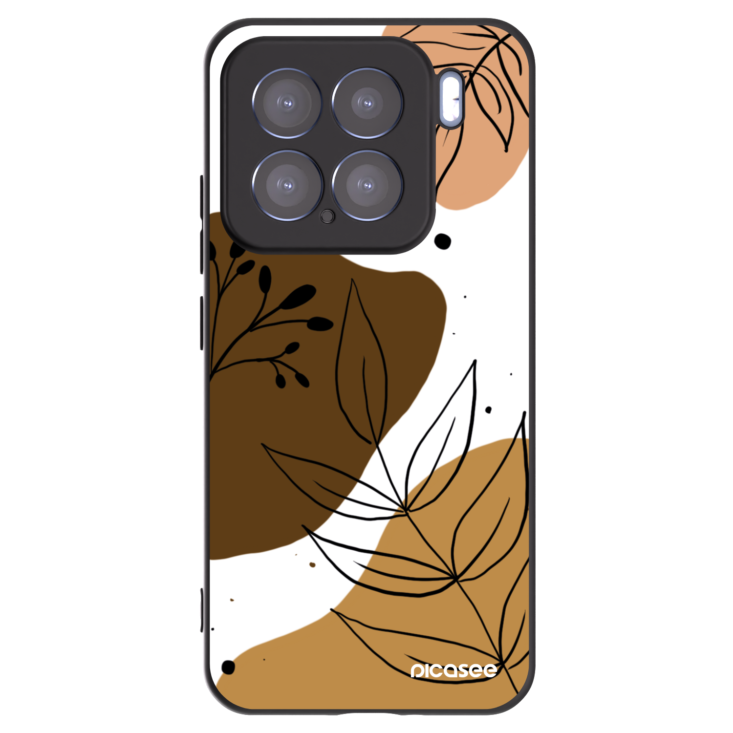 Picasee Μαύρη θήκη σιλικόνης για Xiaomi 15 - Boho style