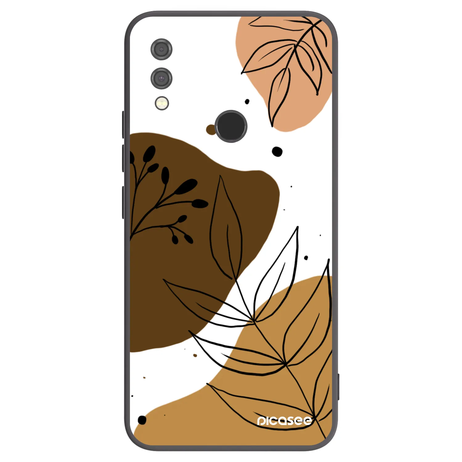 Picasee Μαύρη θήκη σιλικόνης για Xiaomi Redmi Note 7 - Boho style