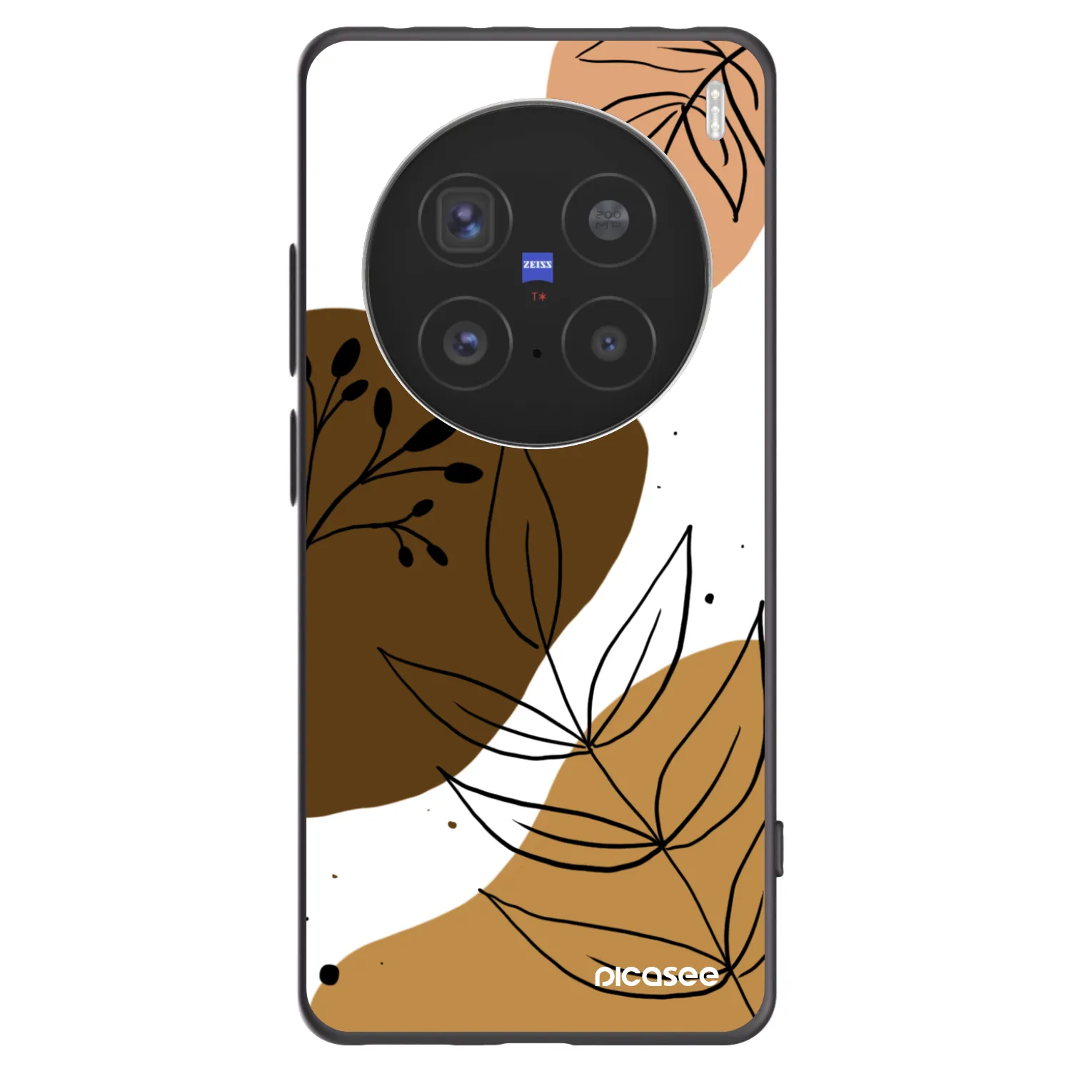 Picasee Μαύρη θήκη σιλικόνης για Vivo X200 Pro - Boho style