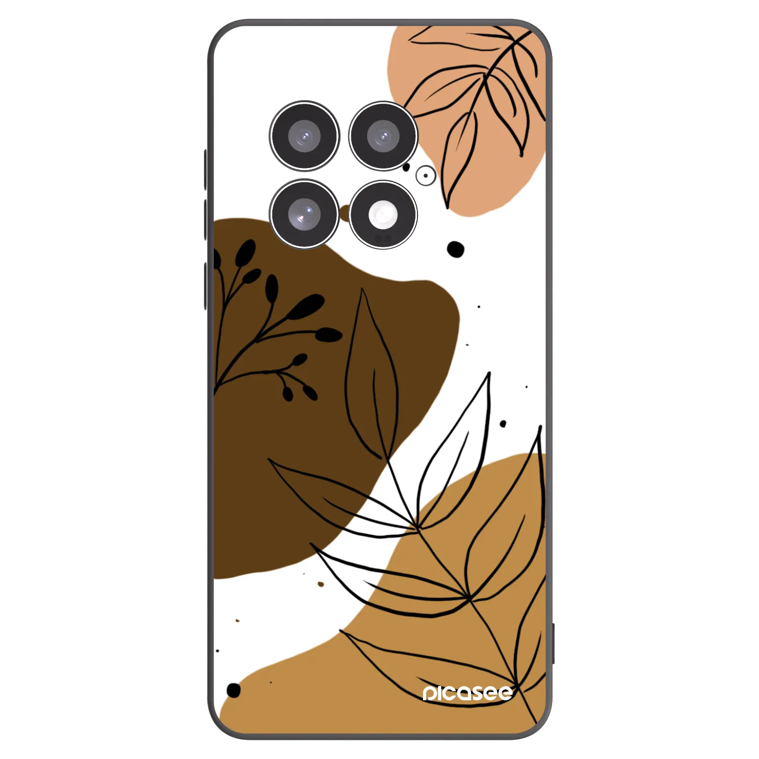 Picasee Μαύρη θήκη σιλικόνης για OnePlus 13 5G - Boho style