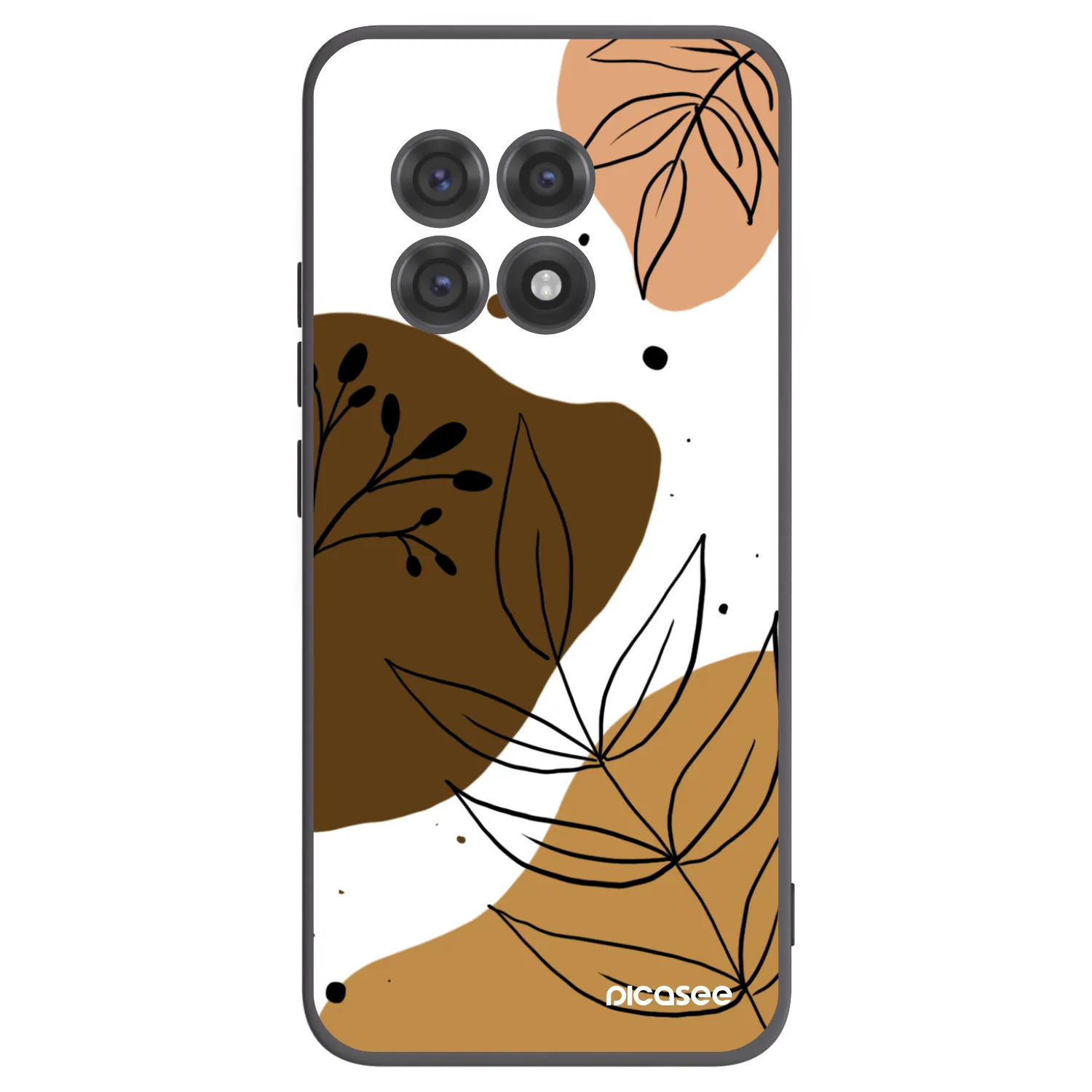 Picasee Μαύρη θήκη σιλικόνης για OnePlus 13R 5G - Boho style