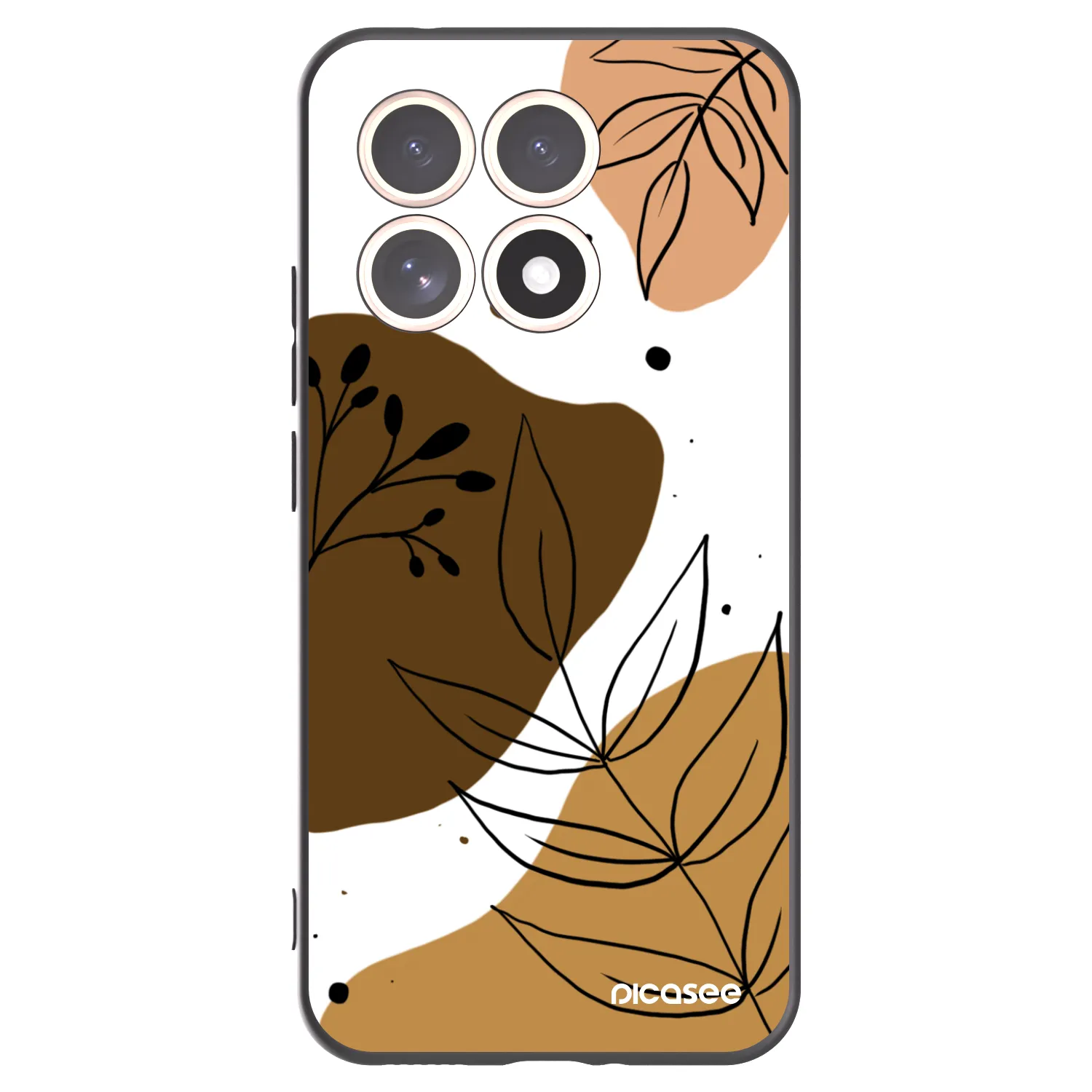 Picasee Μαύρη θήκη σιλικόνης για Xiaomi 15T - Boho style