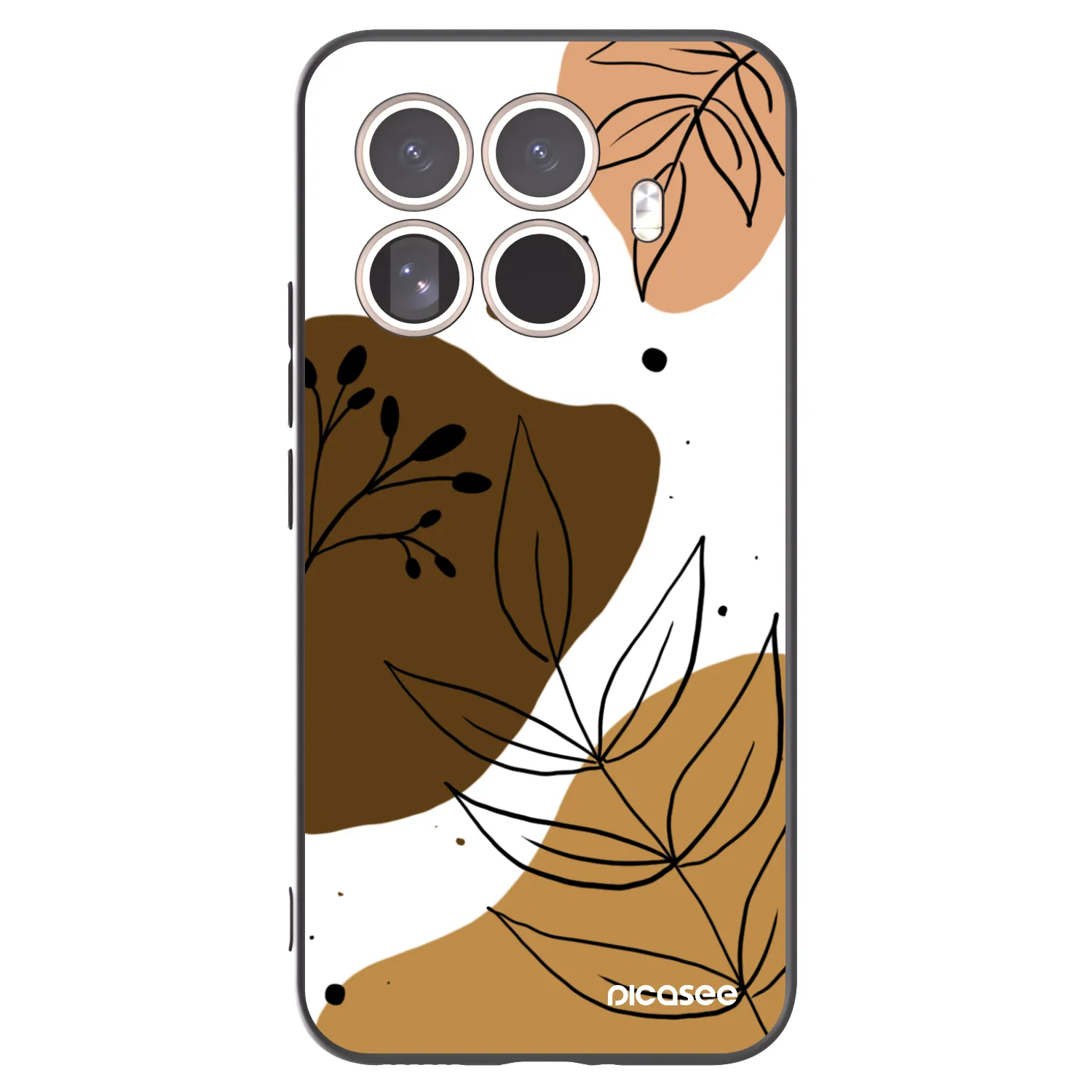 Picasee Μαύρη θήκη σιλικόνης για Xiaomi 15T Pro - Boho style