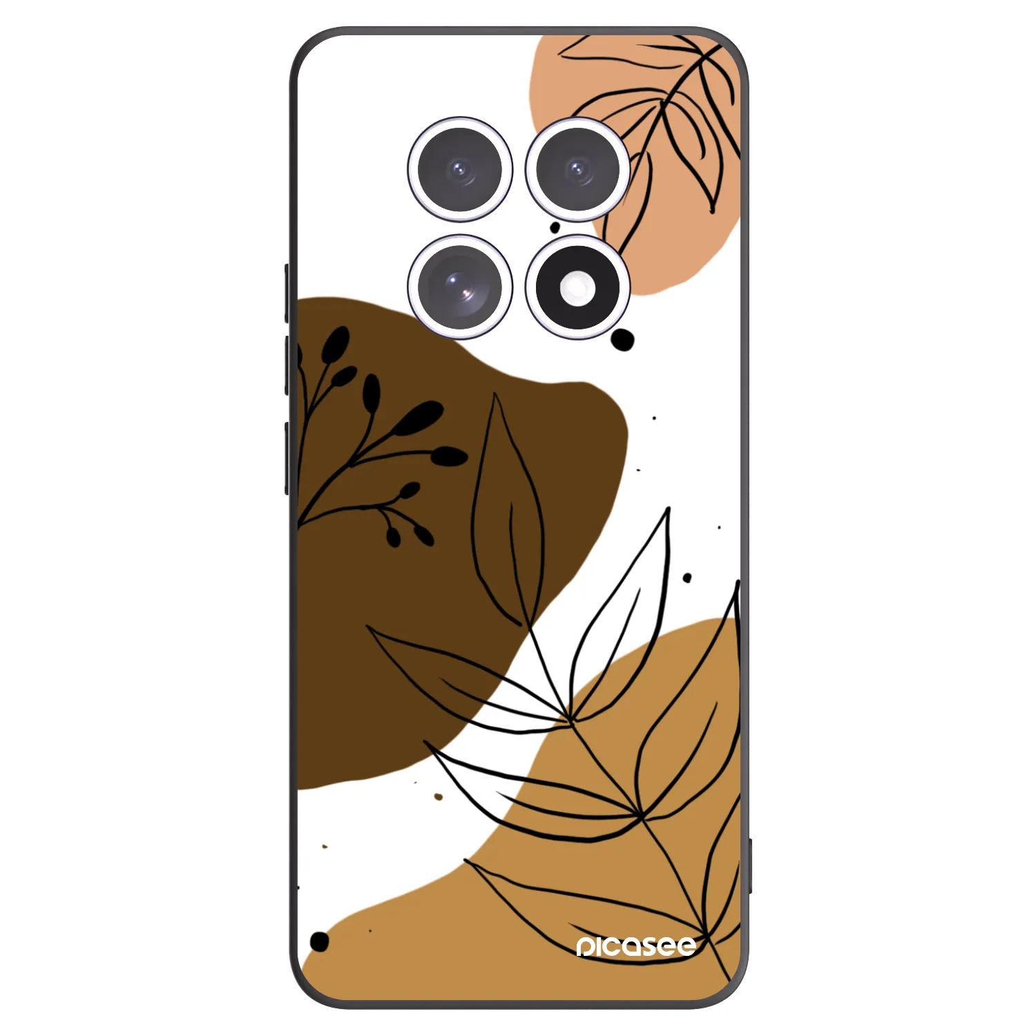 Picasee Μαύρη θήκη σιλικόνης για Xiaomi Redmi Note 15 - Boho style