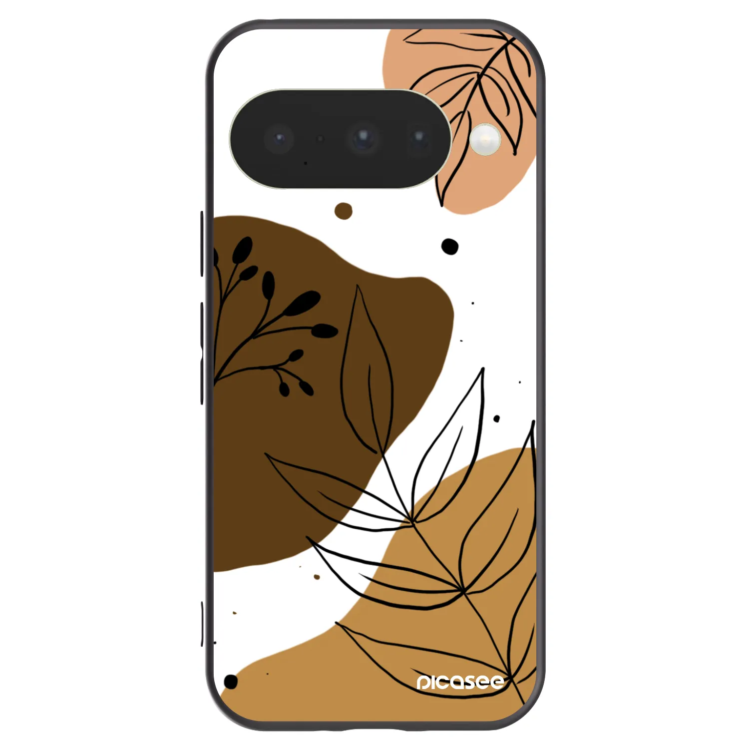 Picasee Μαύρη θήκη σιλικόνης για Google Pixel 10 - Boho style