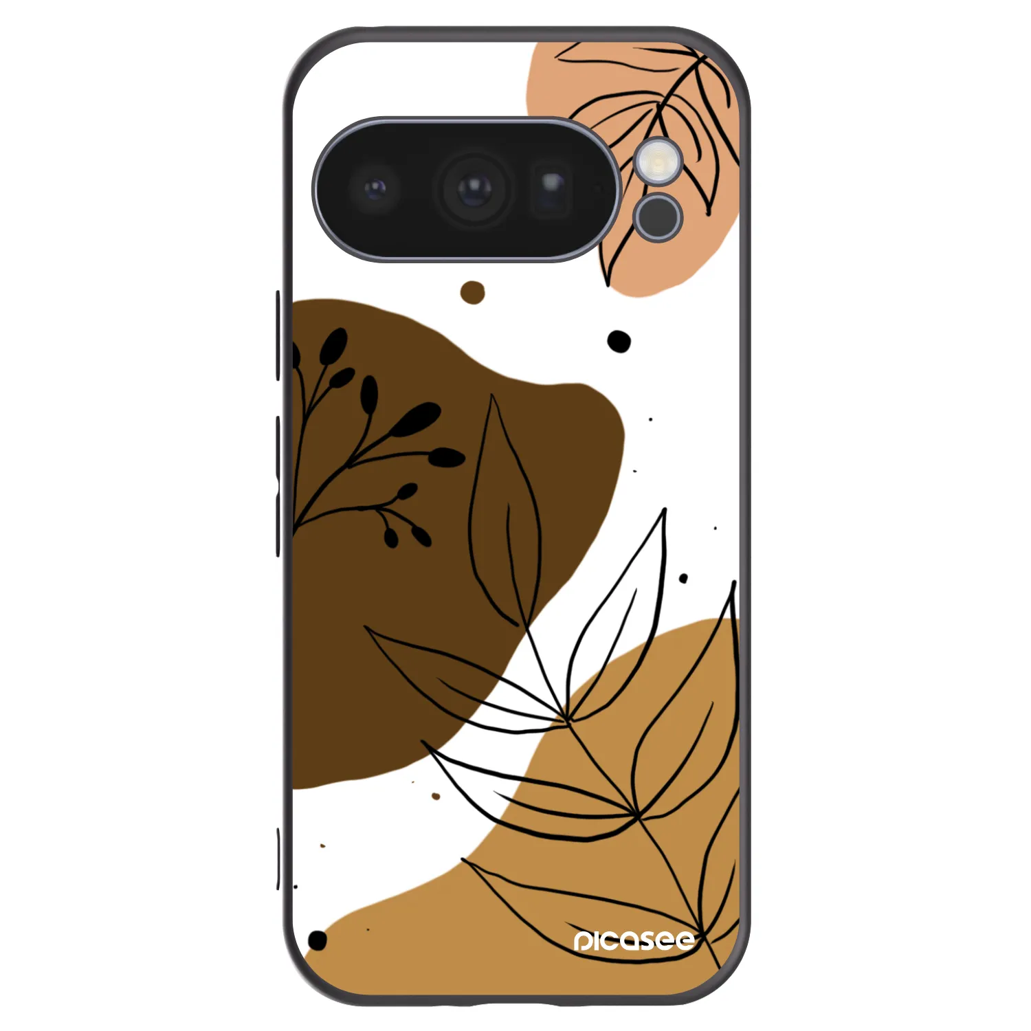 Picasee Μαύρη θήκη σιλικόνης για Google Pixel 10 Pro - Boho style