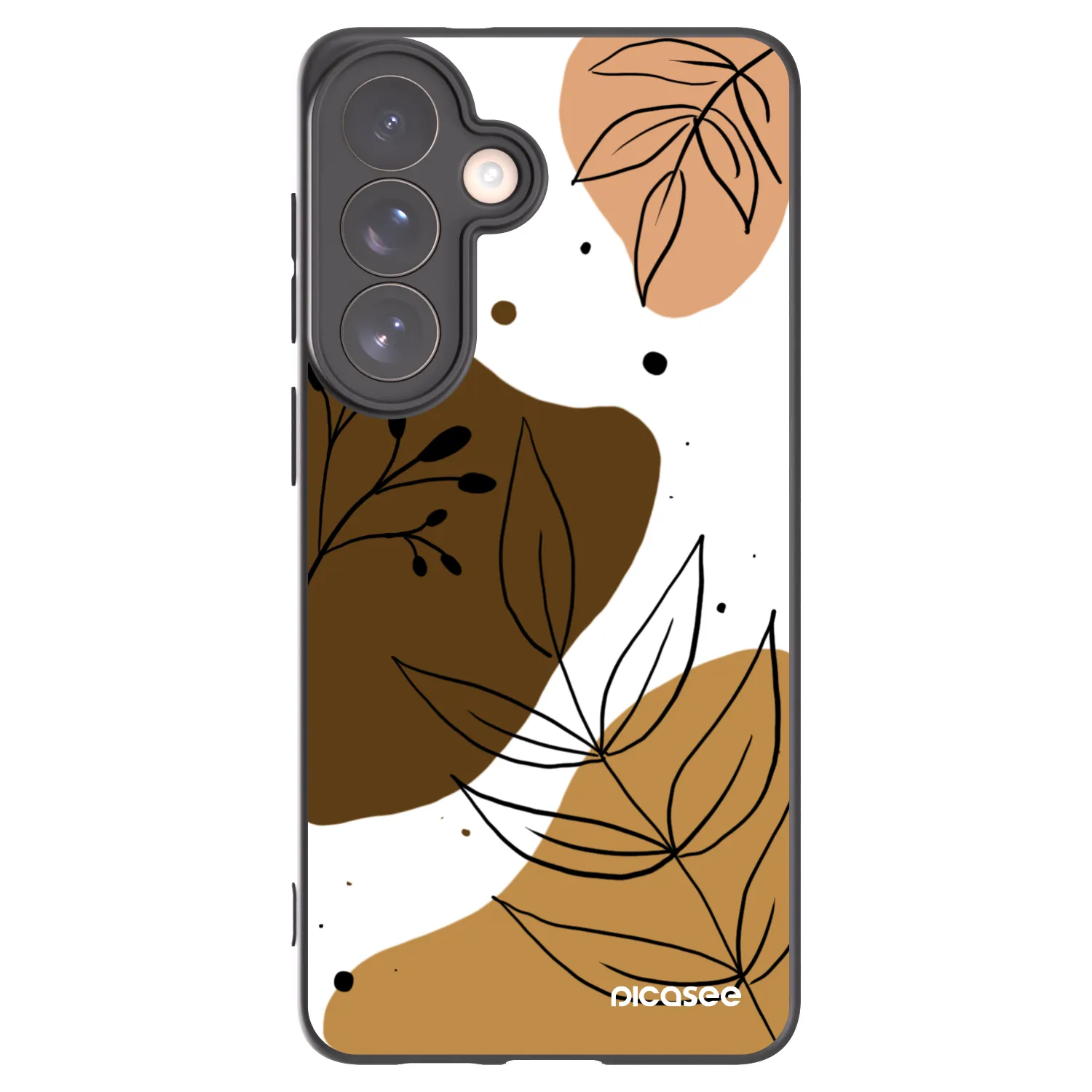 Picasee Μαύρη θήκη σιλικόνης για Samsung Galaxy S26+ - Boho style