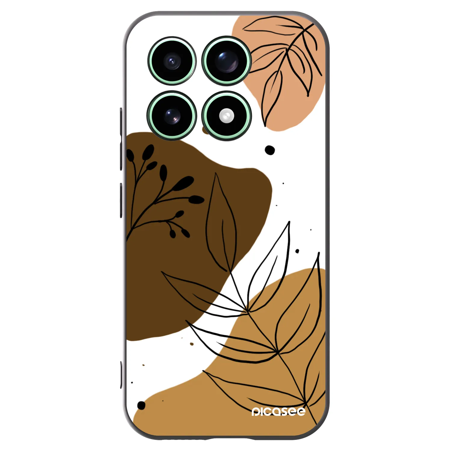 Picasee Μαύρη θήκη σιλικόνης για Xiaomi 17 - Boho style