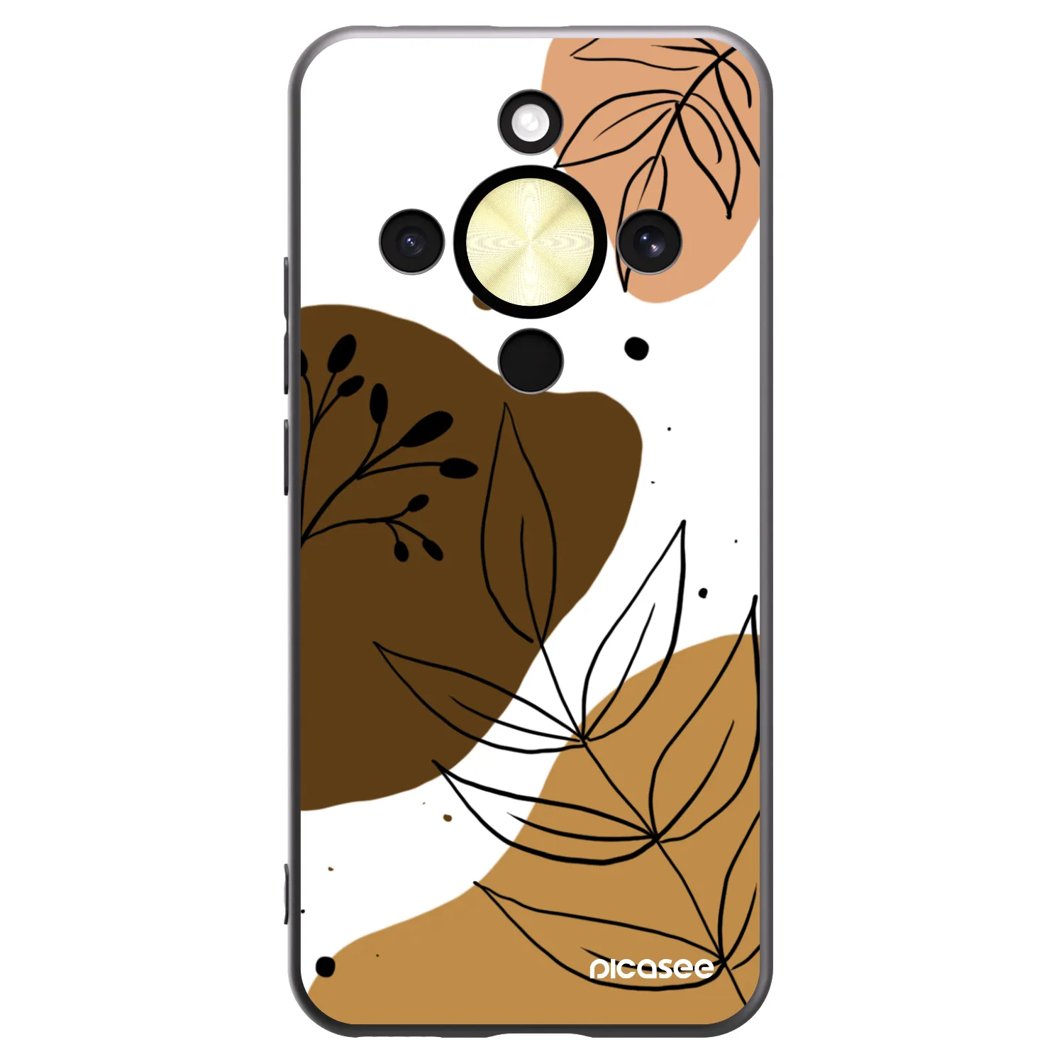 Picasee Μαύρη θήκη σιλικόνης για Honor Magic8 Lite 5G - Boho style