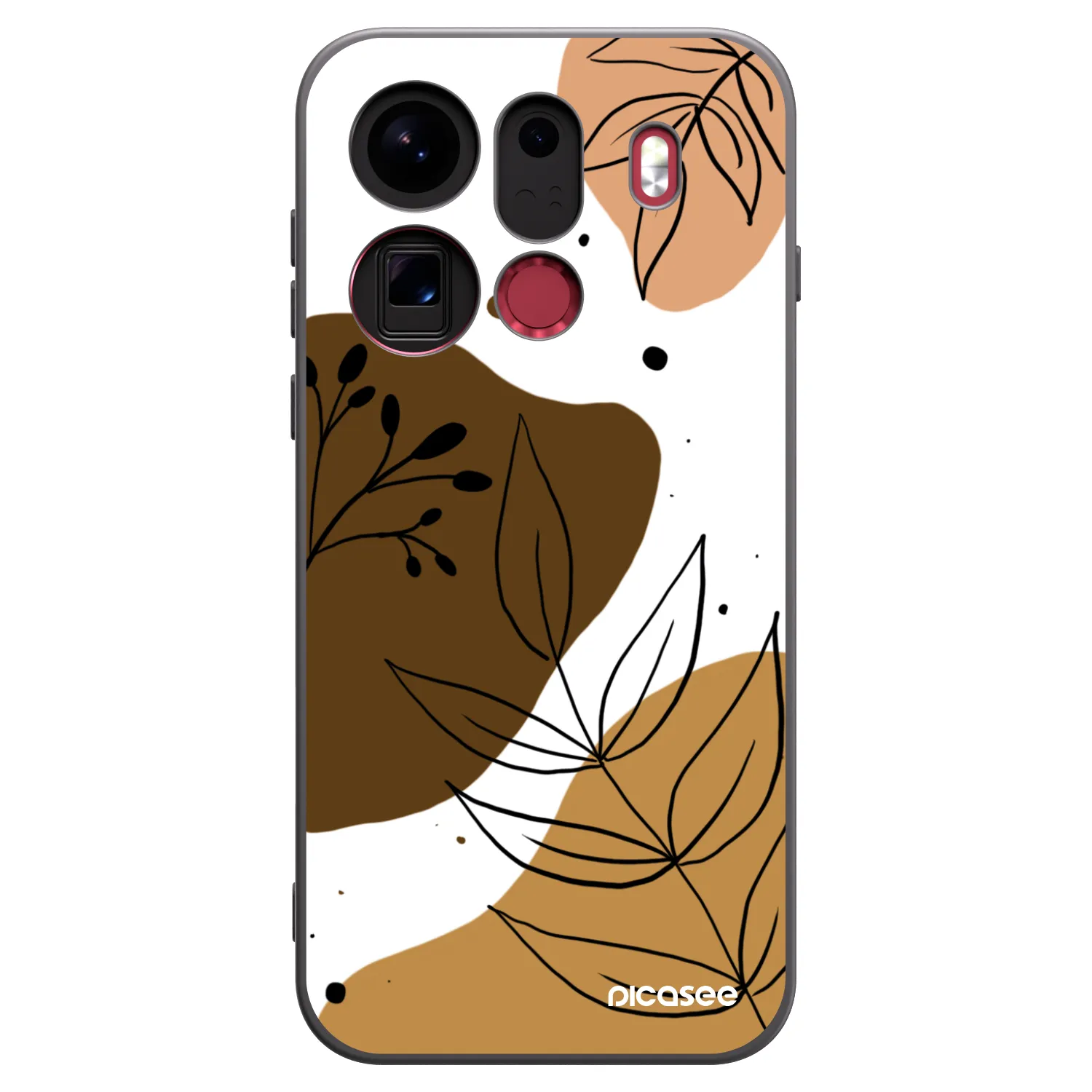 Picasee Μαύρη θήκη σιλικόνης για OPPO Find X9 Pro - Boho style