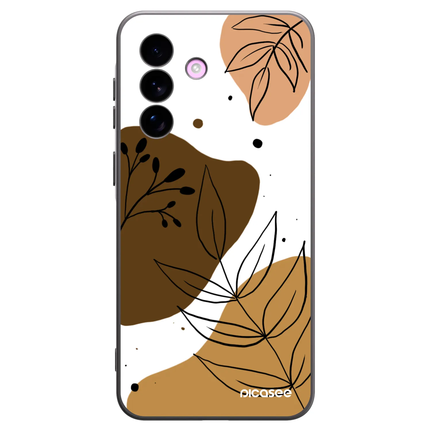 Picasee Μαύρη θήκη σιλικόνης για Samsung Galaxy A57 5G - Boho style