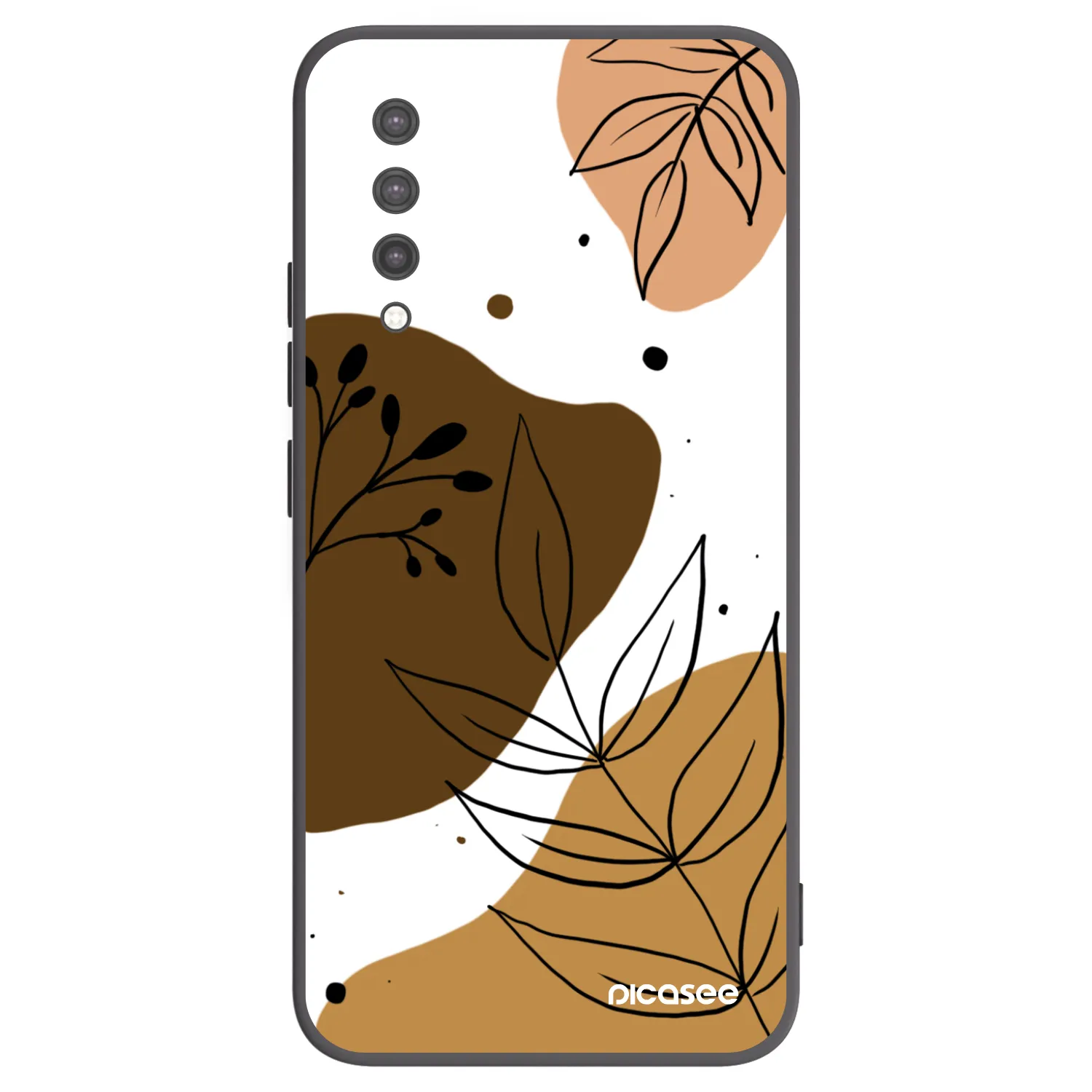 Picasee Μαύρη θήκη σιλικόνης για Xiaomi Mi 9 Lite - Boho style