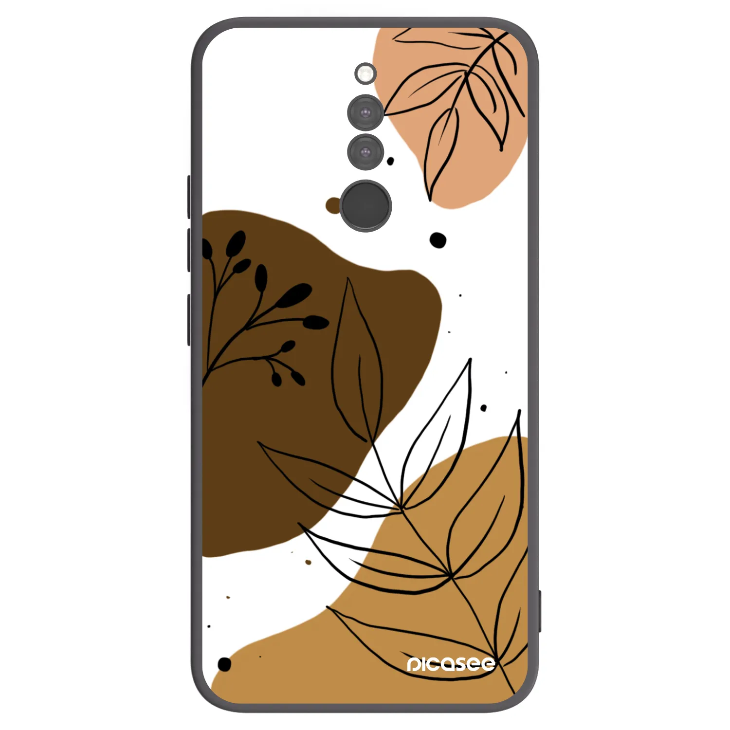Picasee Μαύρη θήκη σιλικόνης για Xiaomi Redmi 8 - Boho style