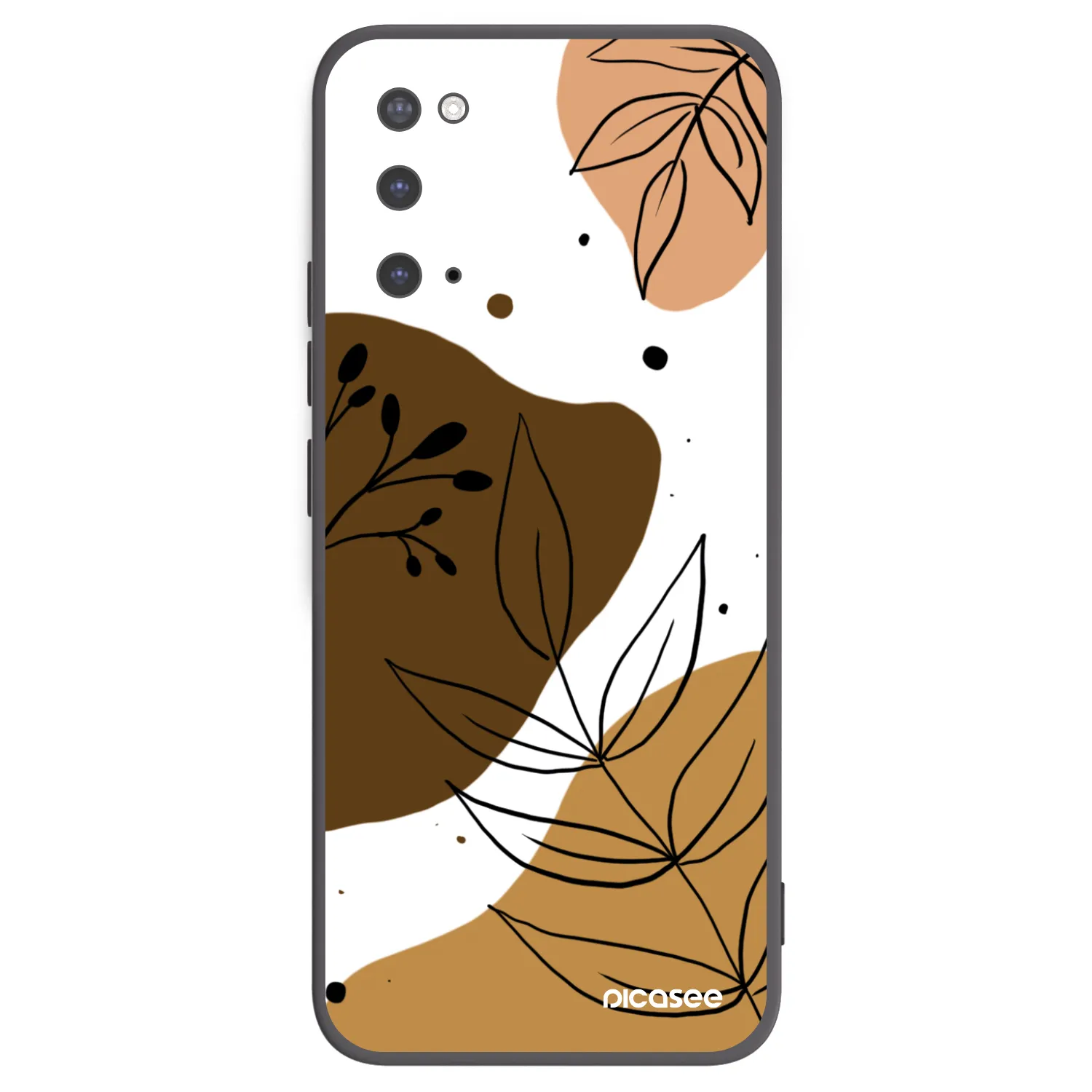 Picasee Μαύρη θήκη σιλικόνης για Samsung Galaxy S20 G980F - Boho style